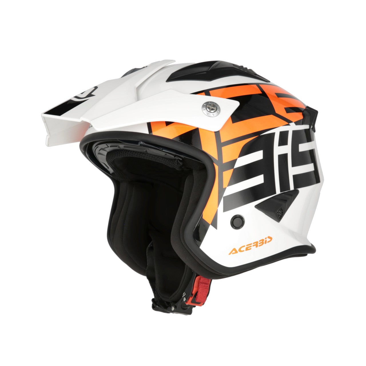 fahrradhelm weiß orange Acerbis Helm Jet Aria 2206 Sport weiß-orange glossy
