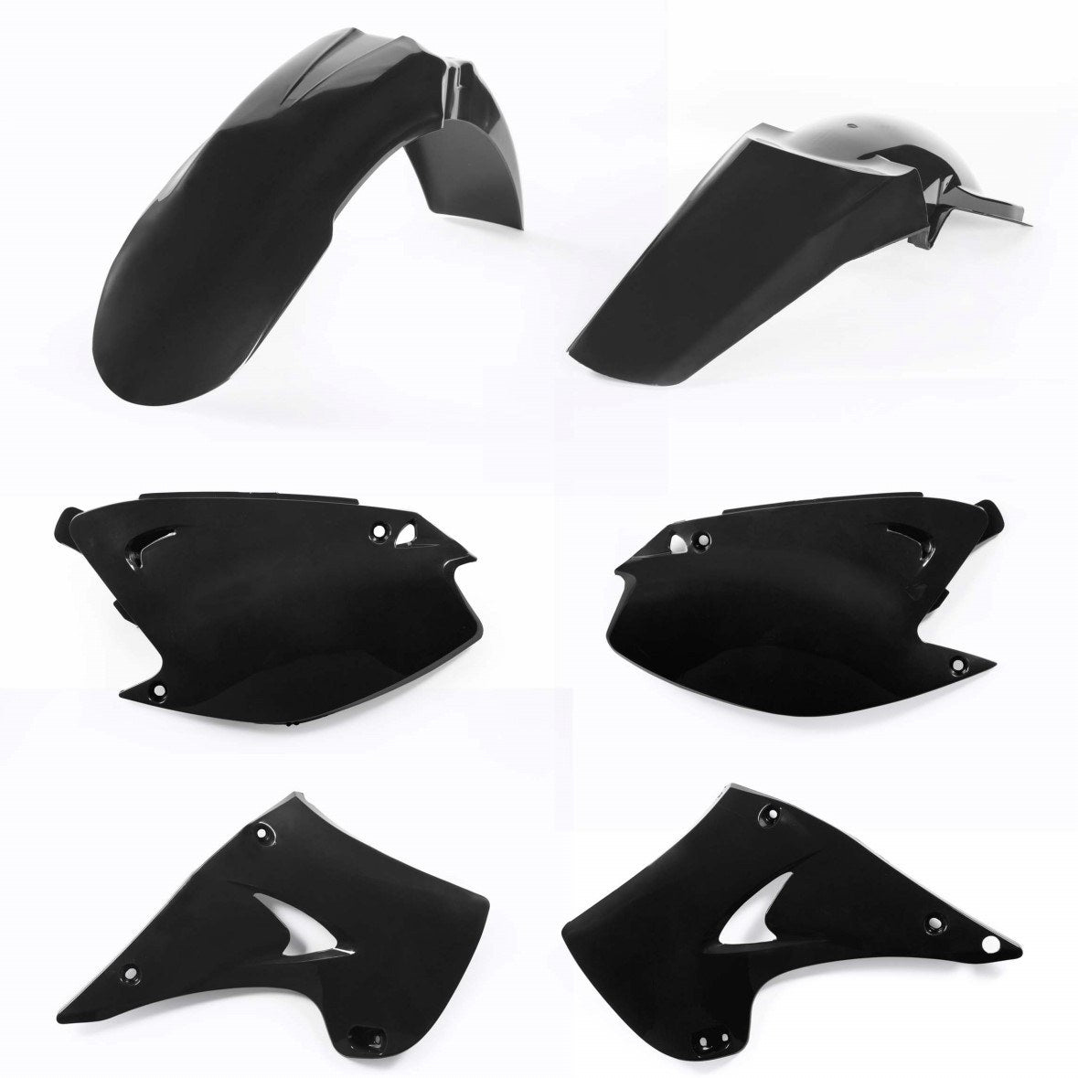 Acerbis Plastik Kit passend für Kawasaki schwarz / 4tlg.