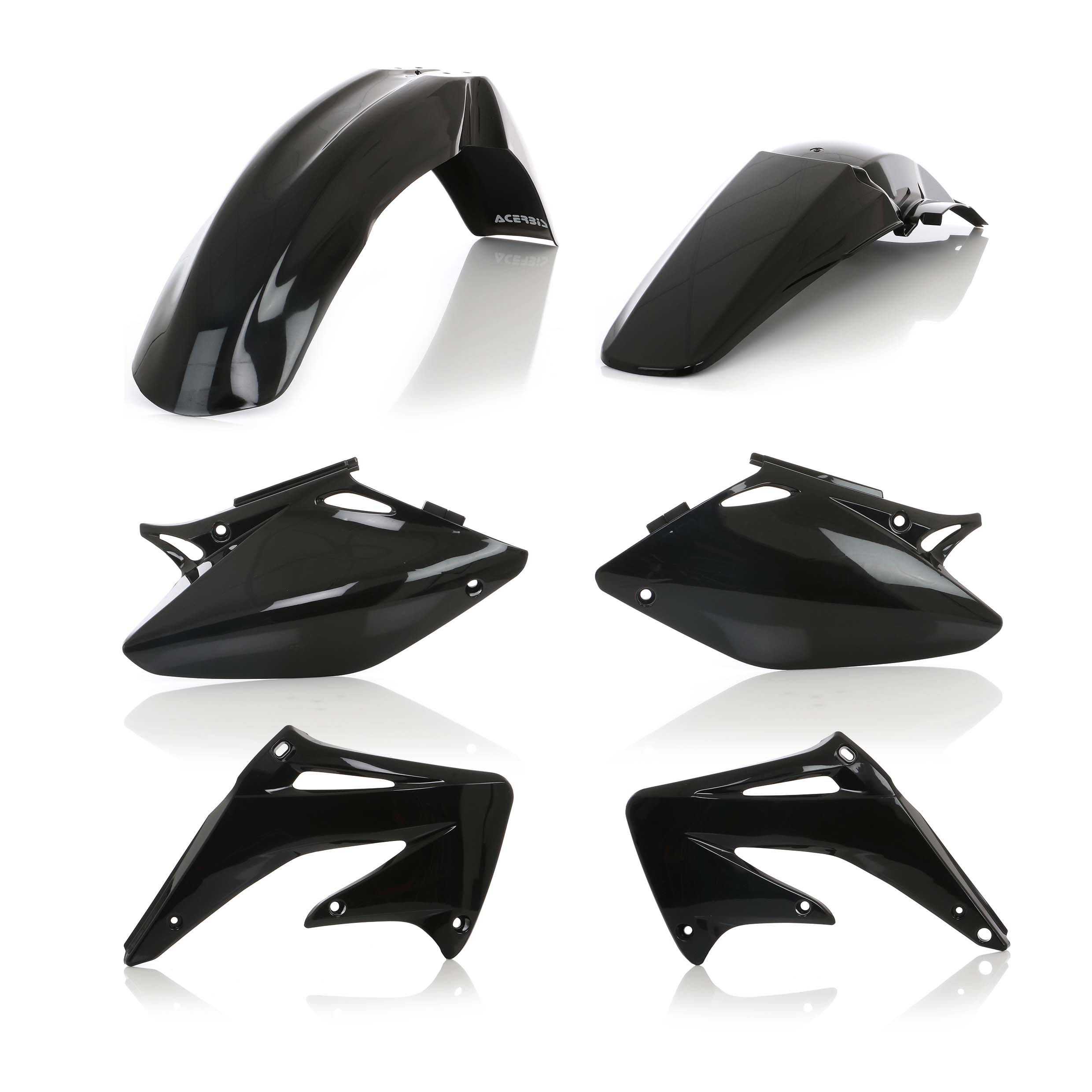 Acerbis Plastik Kit passend für Honda schwarz / 4tlg.