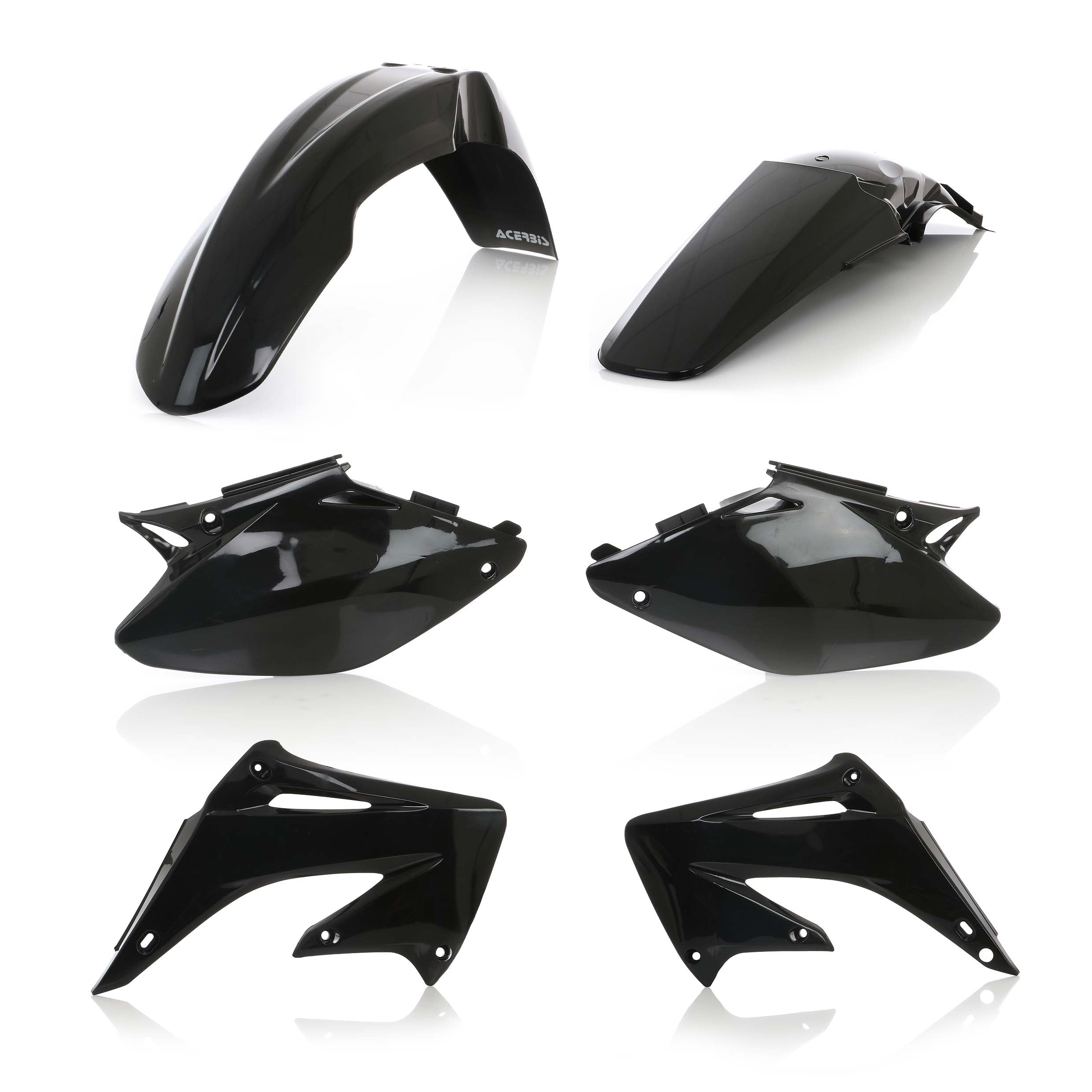 Acerbis Plastik Kit passend für Honda schwarz / 4tlg.