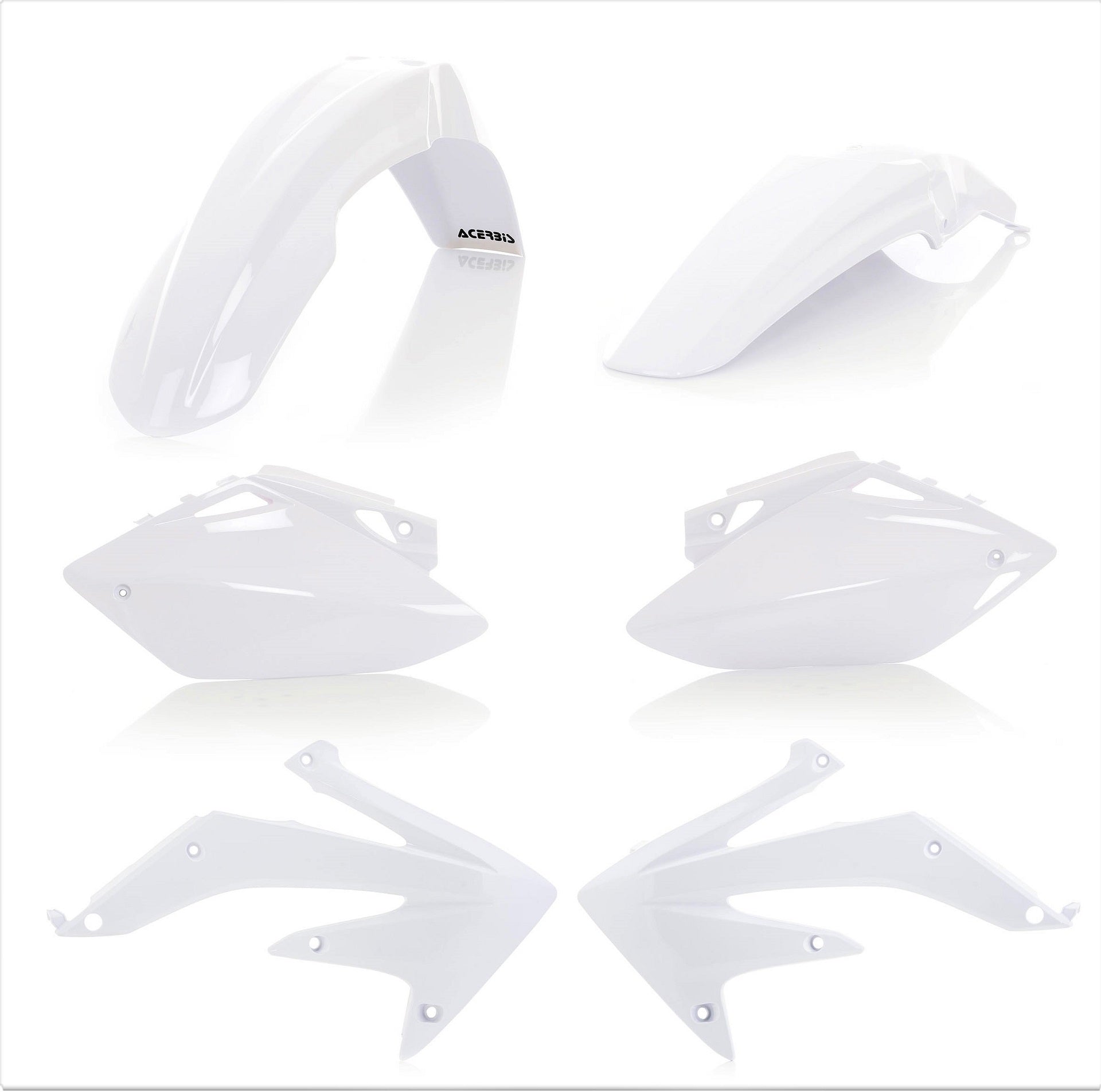 Acerbis Plastik Kit passend für Honda weiß / 4tlg.
