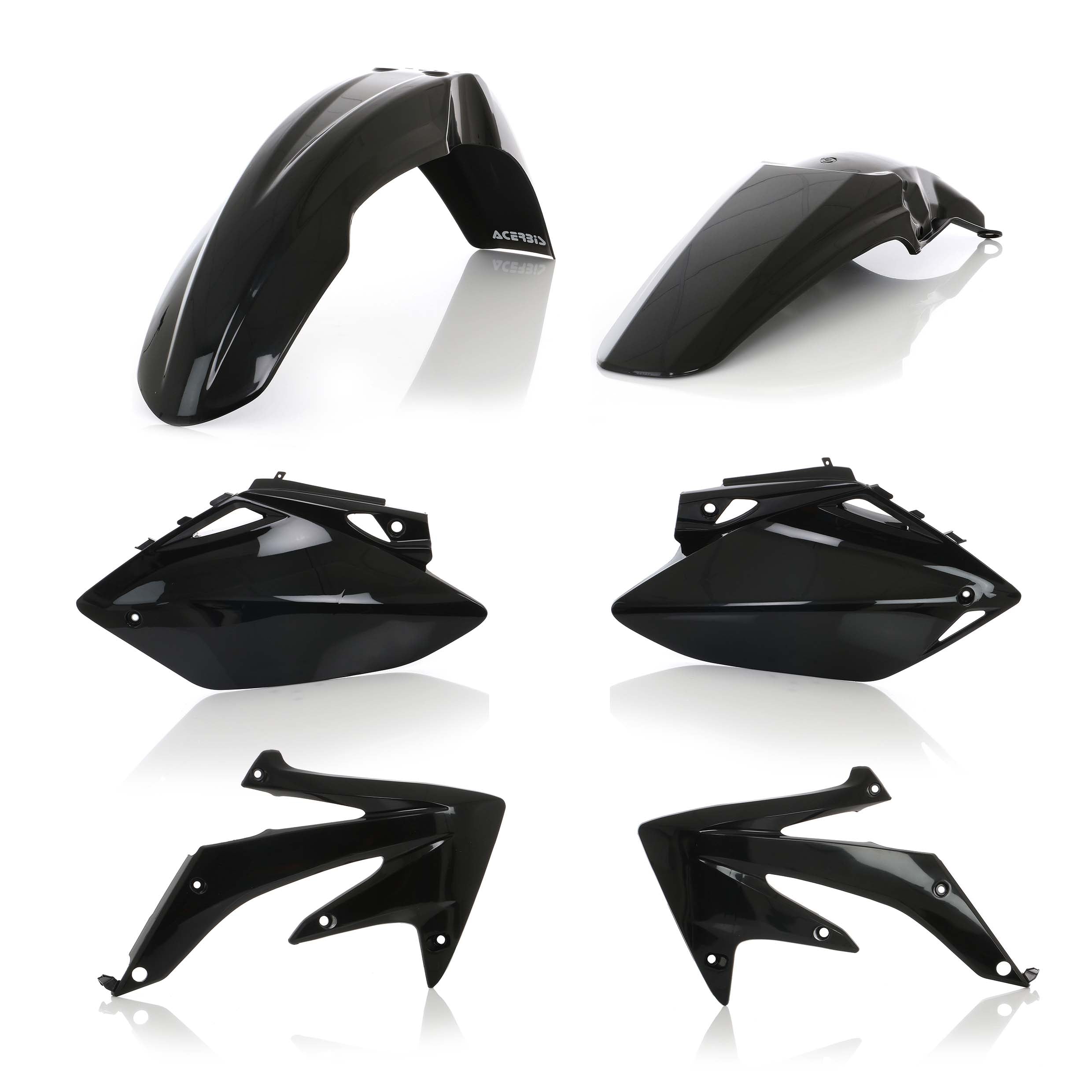 Acerbis Plastik Kit passend für Honda schwarz / 4tlg.