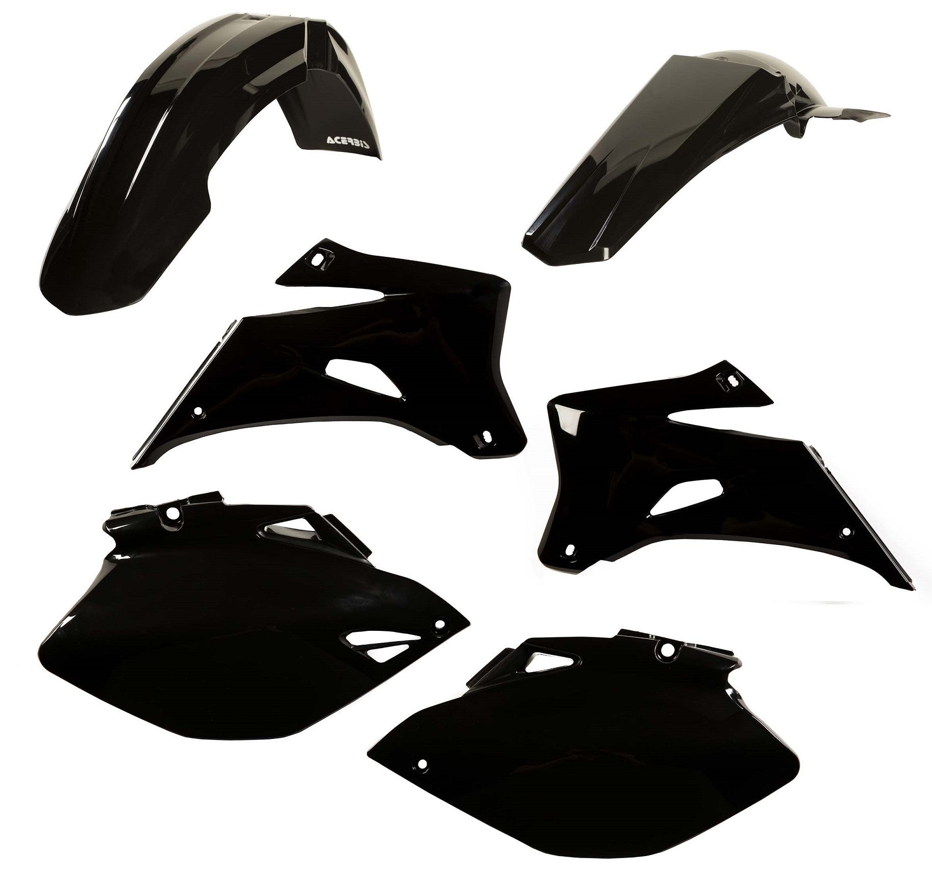 Acerbis Plastik Kit passend für Yamaha schwarz / 4tlg.