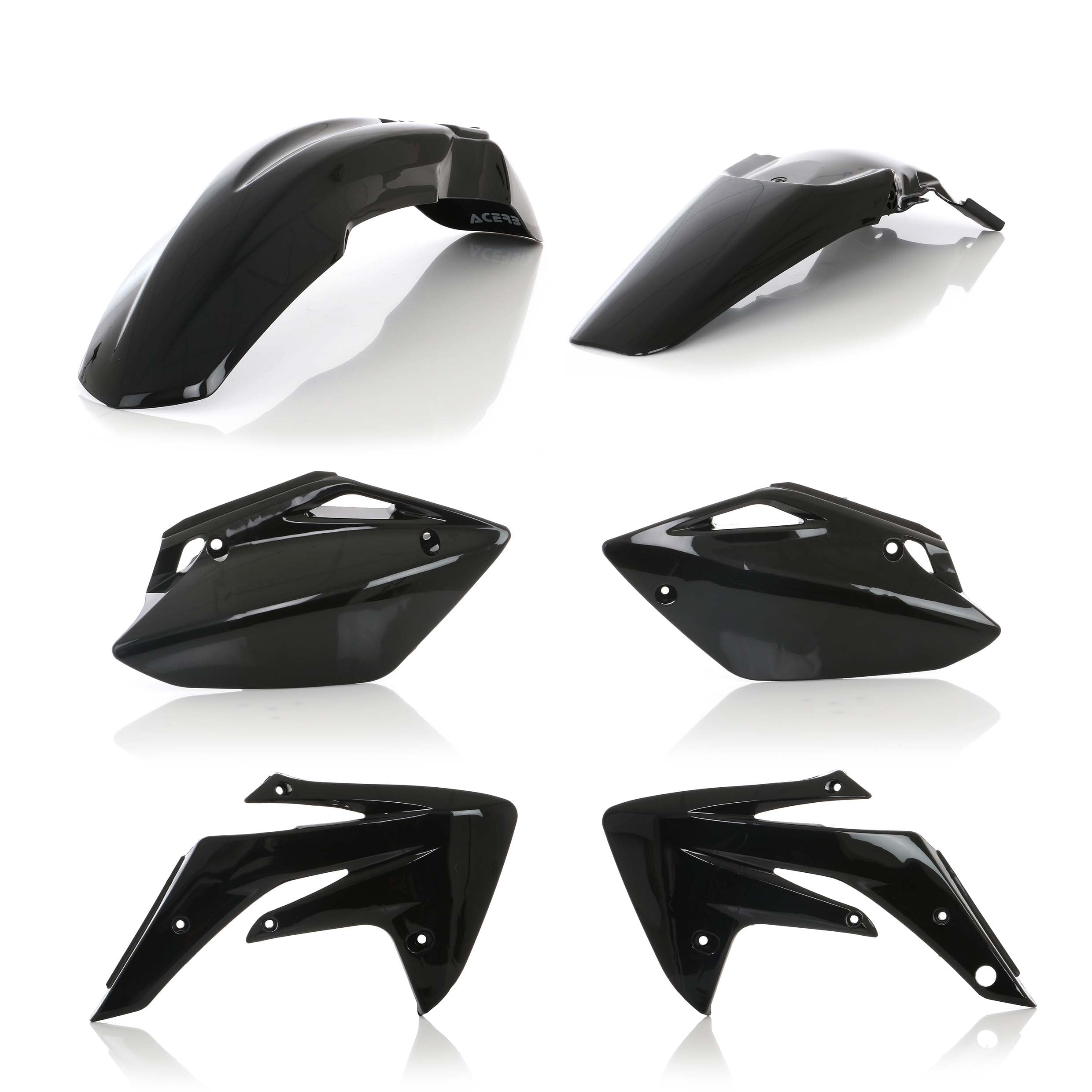 Acerbis Plastik Kit passend für Honda schwarz / 4tlg.