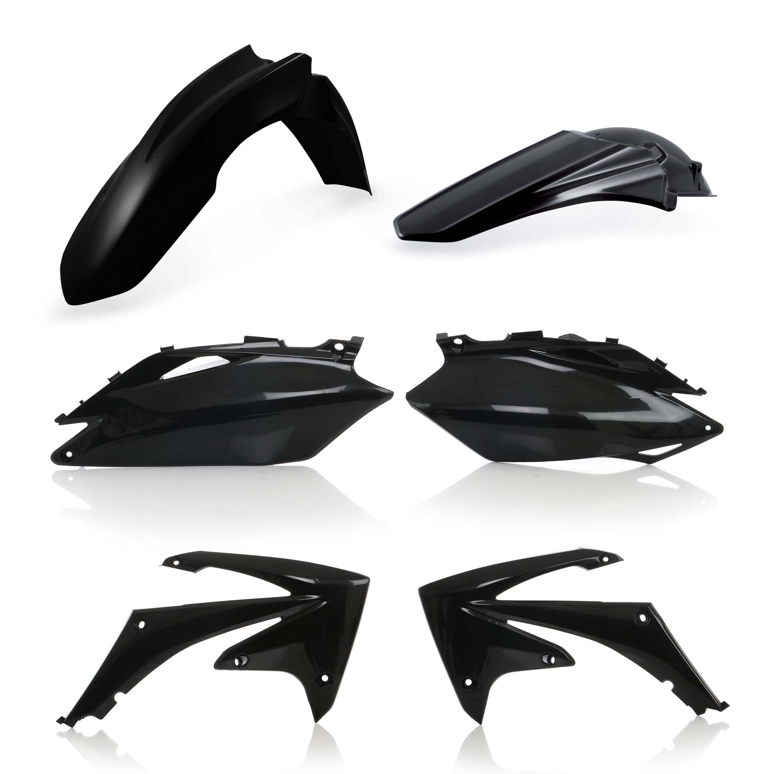 Acerbis Plastik Kit passend für Honda schwarz / 4tlg.