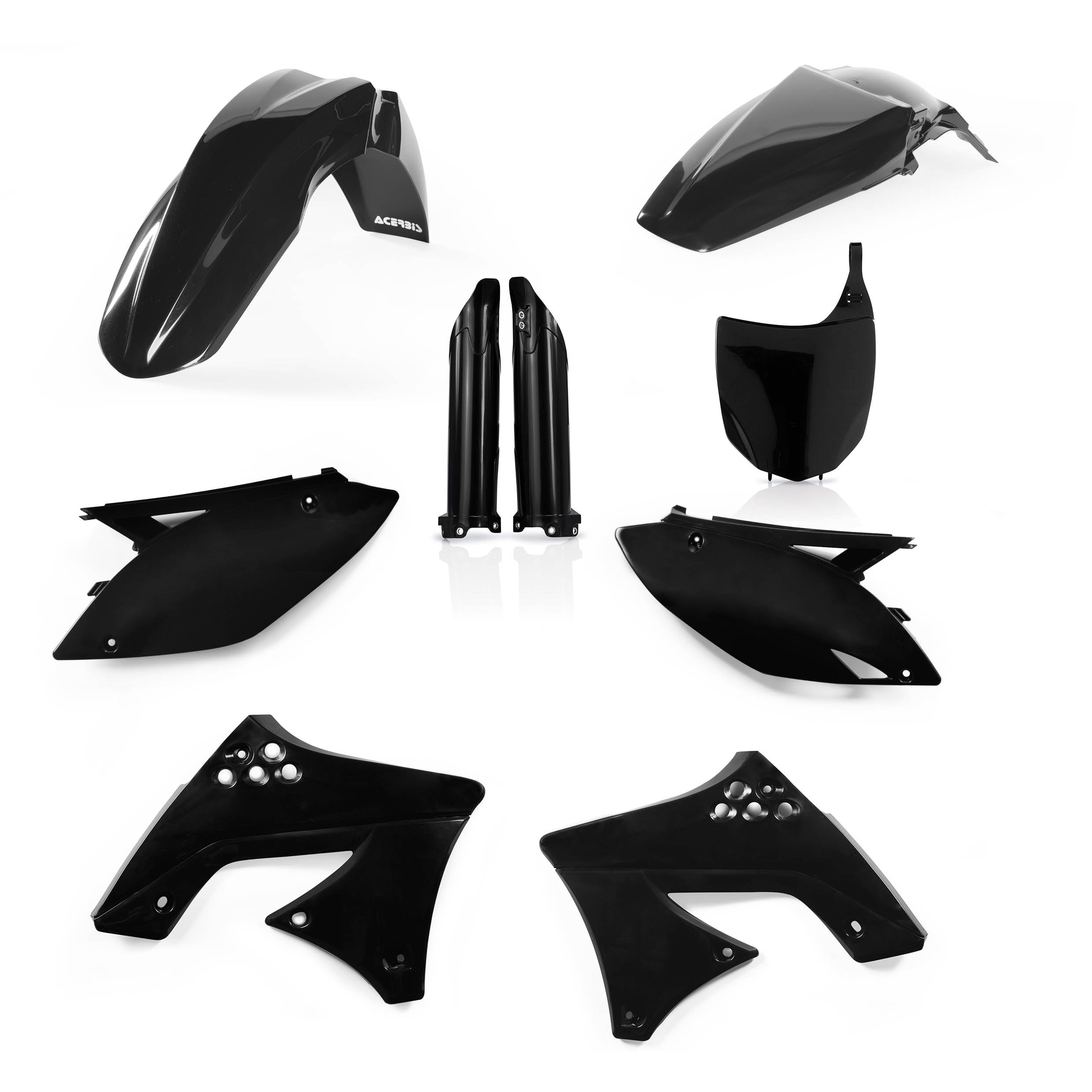 Acerbis Plastik Full Kit passend für Kawasaki schwarz / 6tlg.
