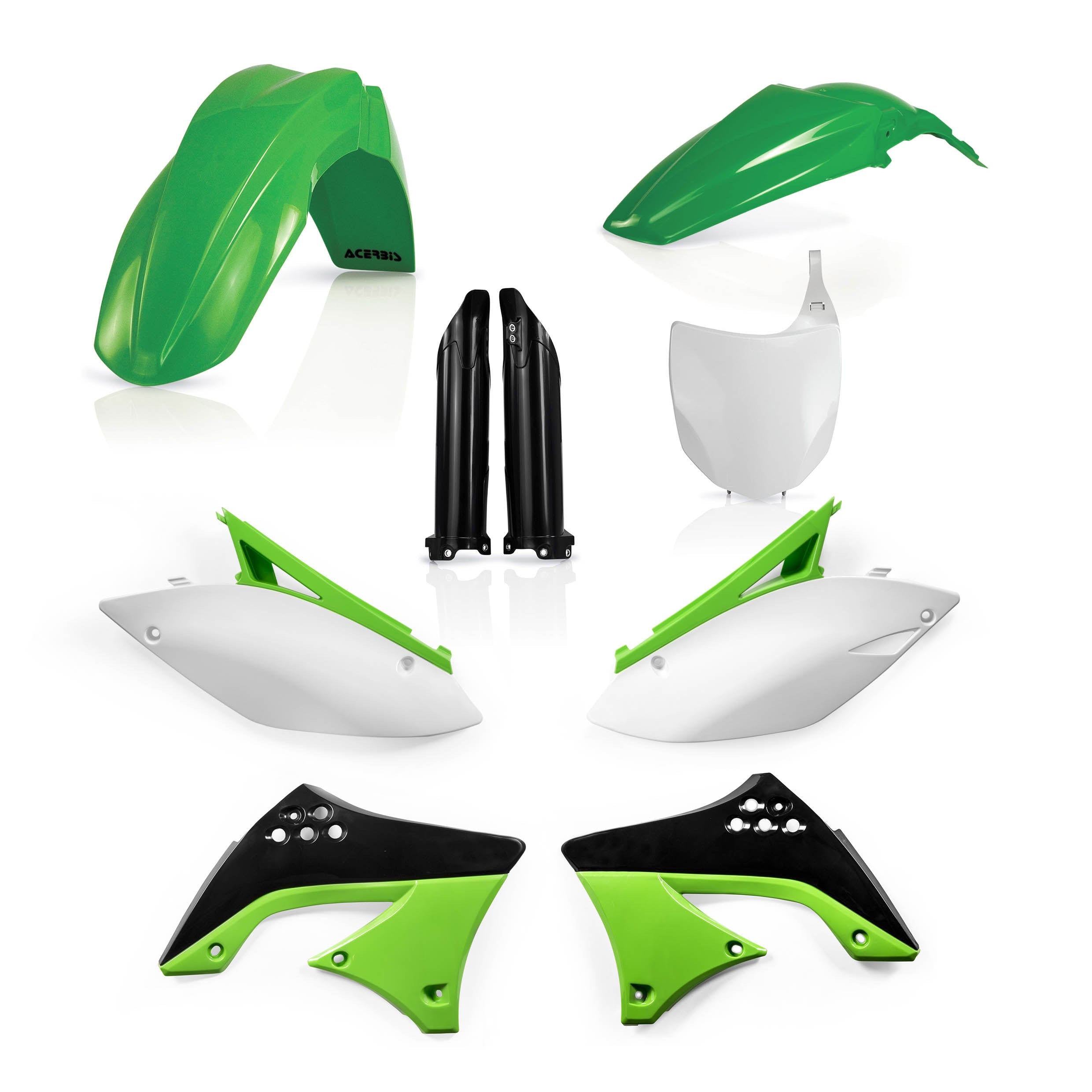 Acerbis Plastik Full Kit passend für Kawasaki OEM10 / 6tlg.
