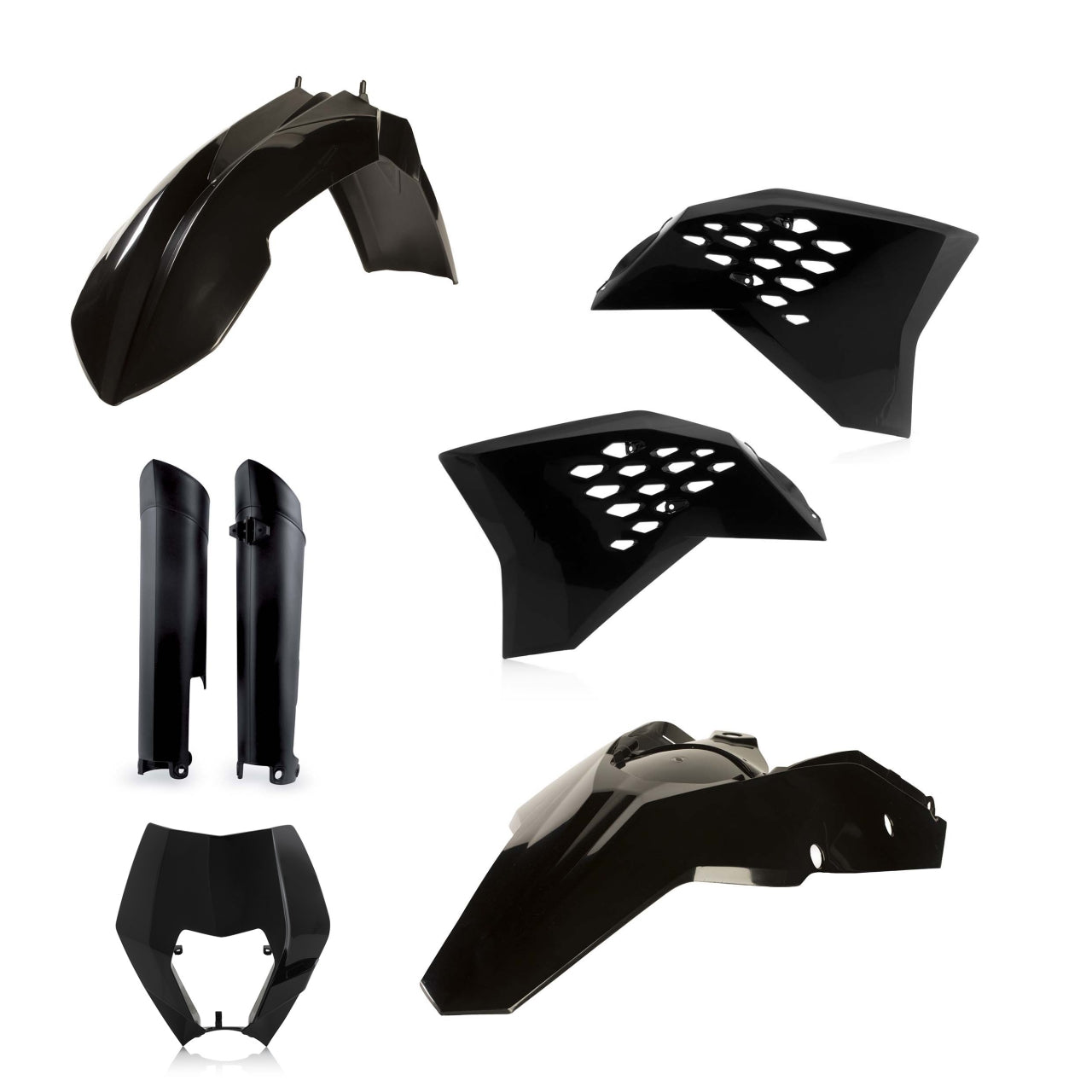 Acerbis Plastik Full Kit passend für KTM schwarz / 5tlg.