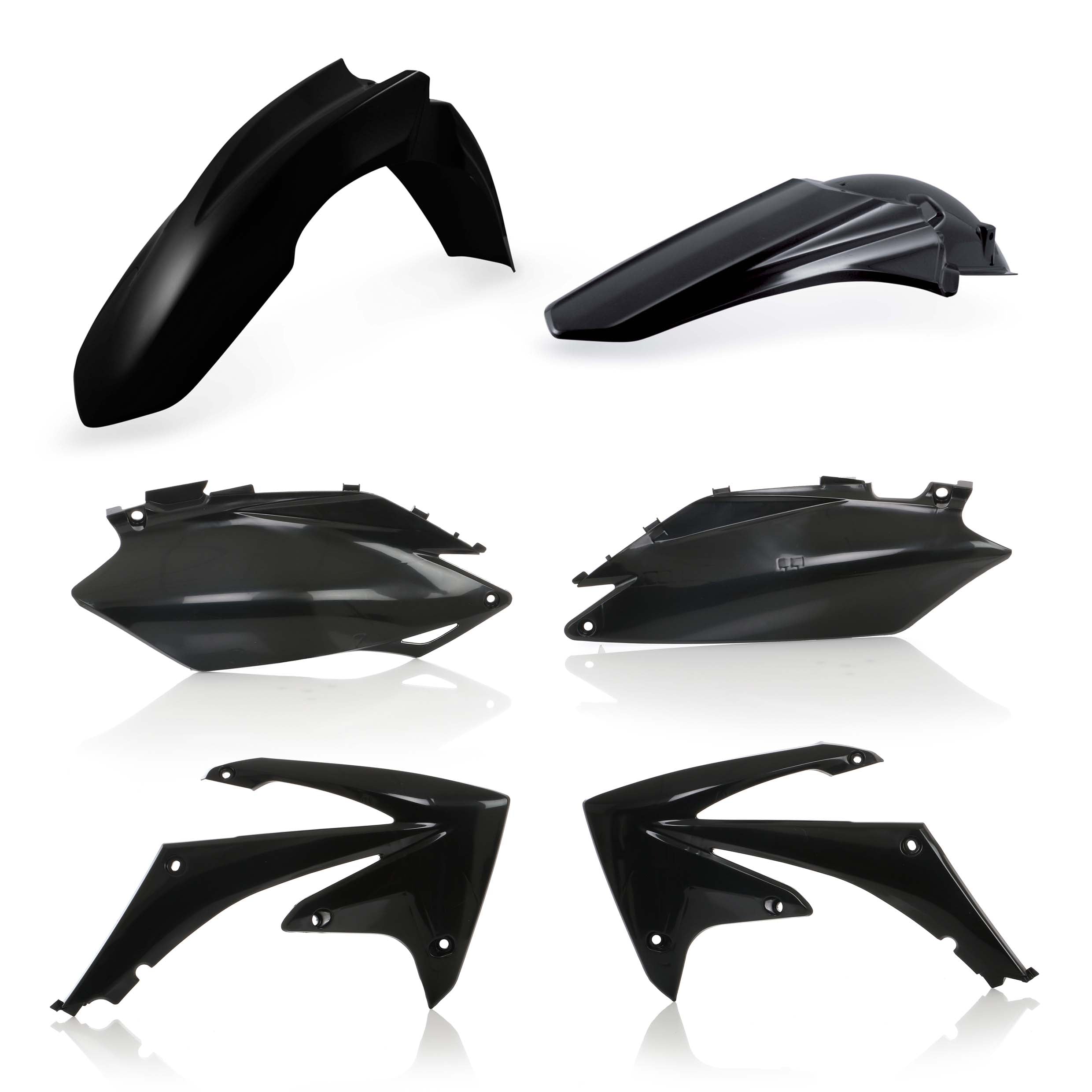 Acerbis Plastik Kit passend für Honda schwarz / 4tlg.