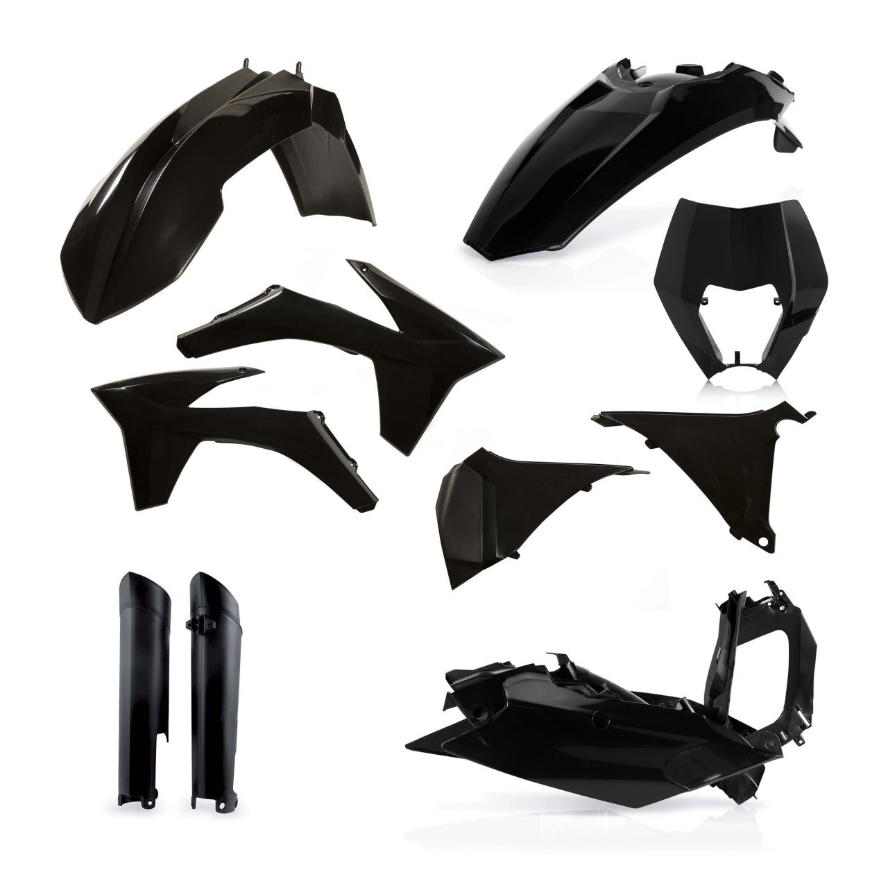 Acerbis Plastik Full Kit passend für KTM schwarz / 7tlg.