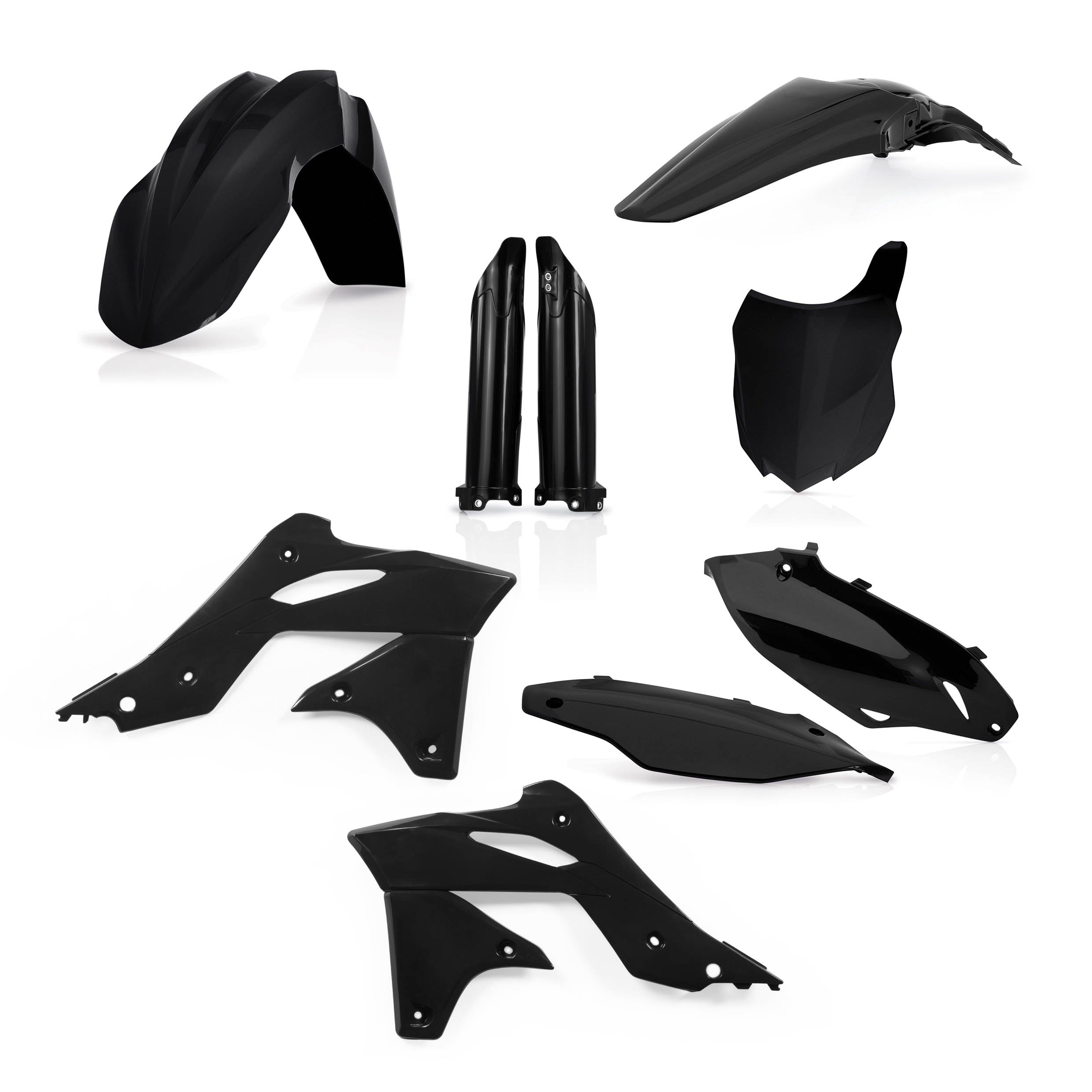 Acerbis Plastik Full Kit passend für Kawasaki schwarz / 6tlg.