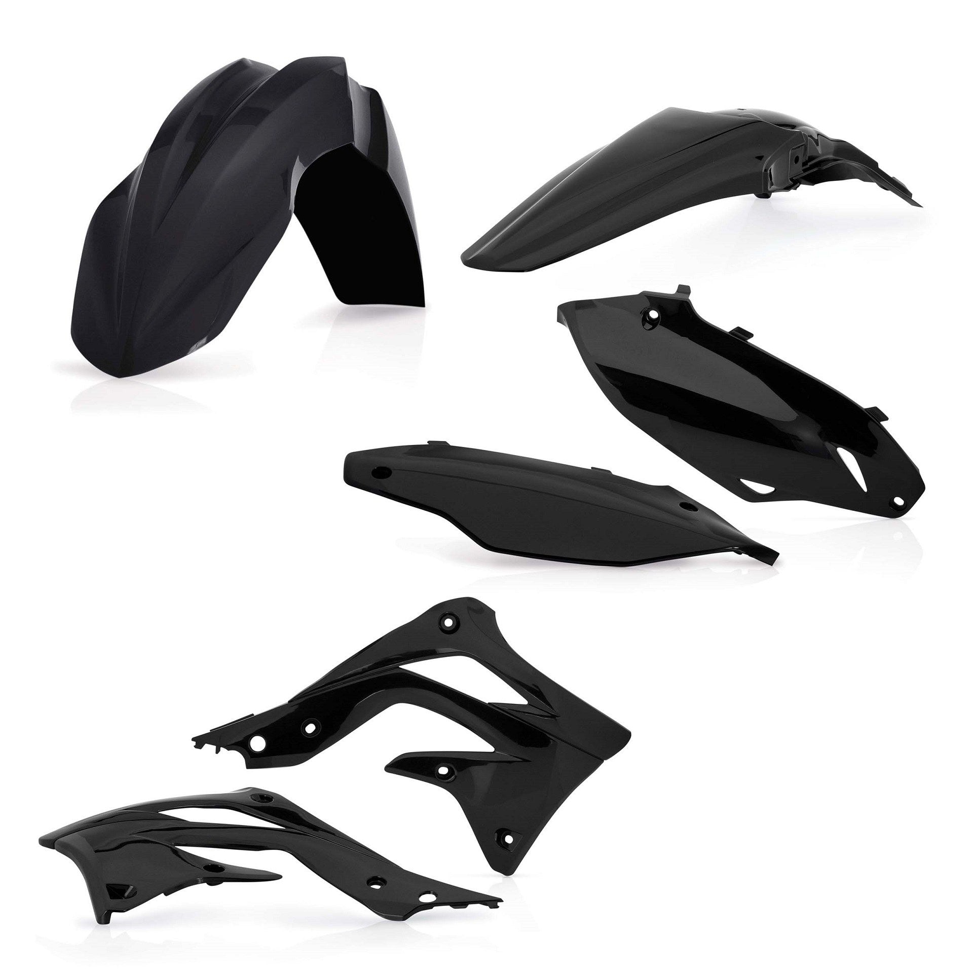 Acerbis Plastik Kit passend für Kawasaki schwarz / 4tlg.