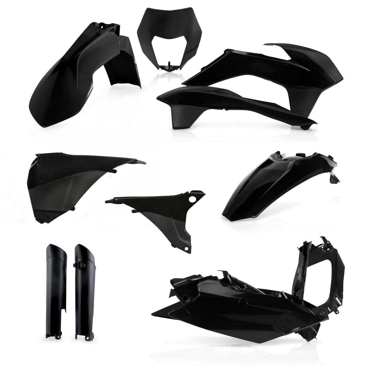 Acerbis Plastik Full Kit passend für KTM schwarz / 7tlg.