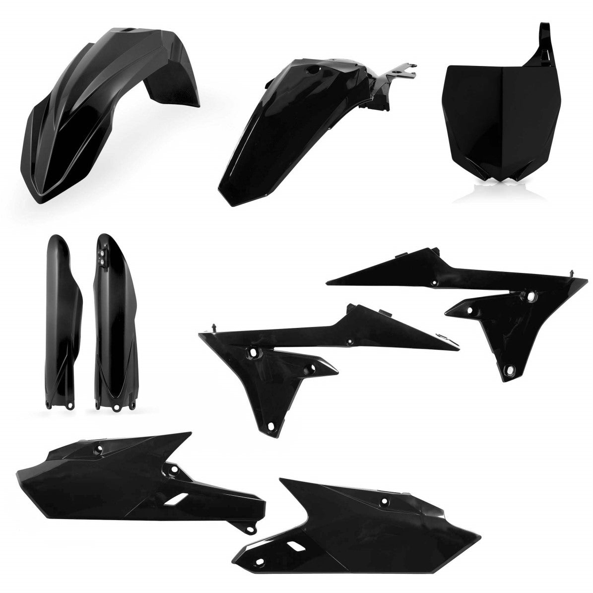 Acerbis Plastik Full Kit passend für Yamaha schwarz / 6tlg.