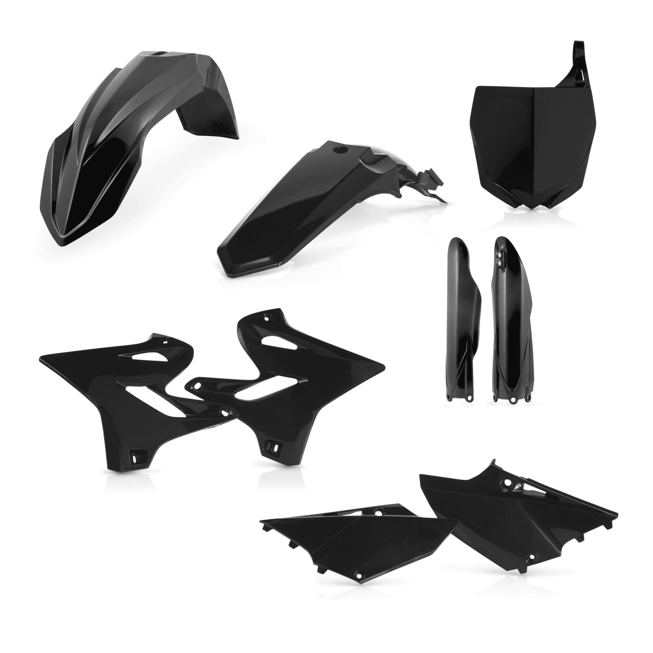 Acerbis Plastik Full Kit passend für Yamaha schwarz / 6tlg.
