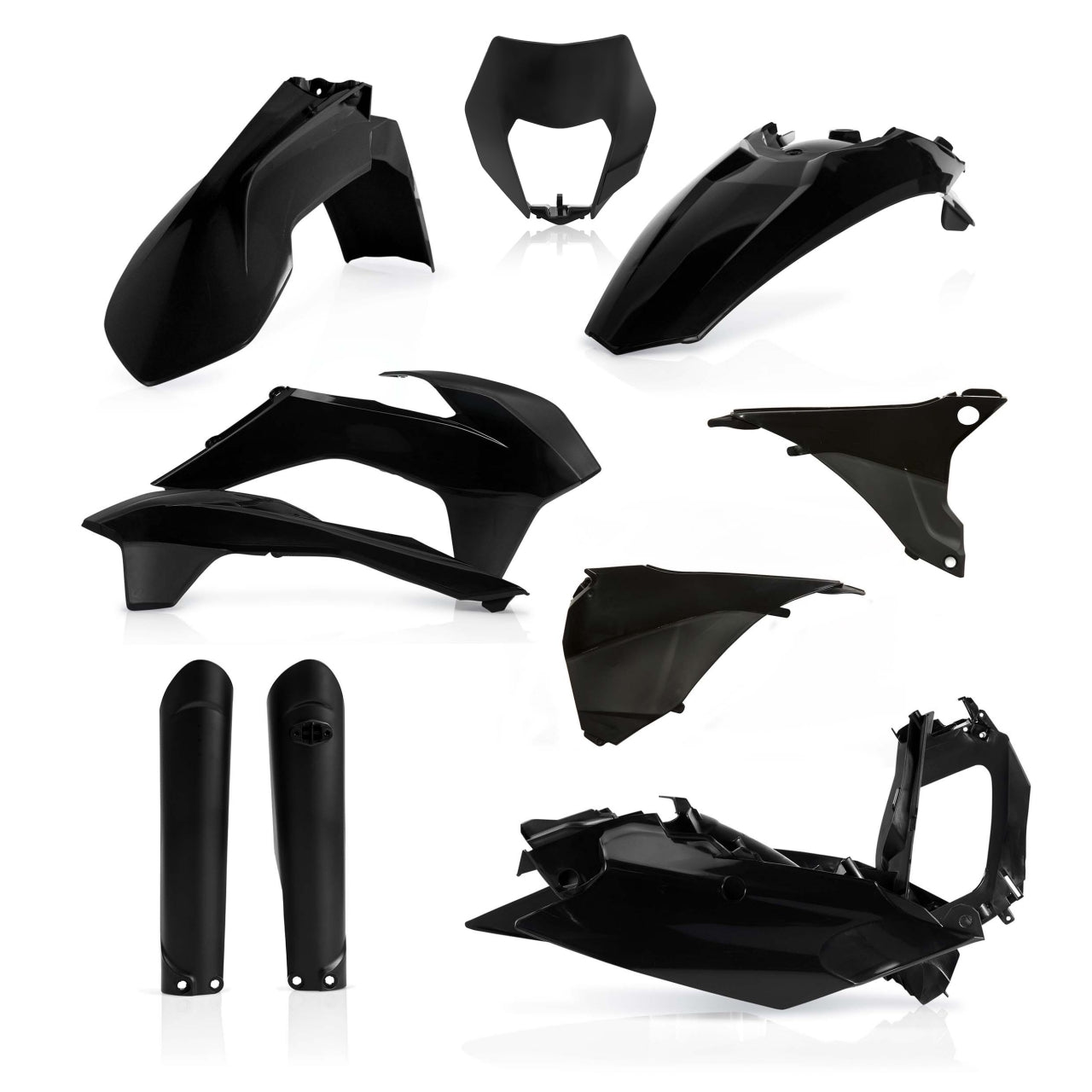 Acerbis Plastik Full Kit passend für KTM schwarz / 7tlg.