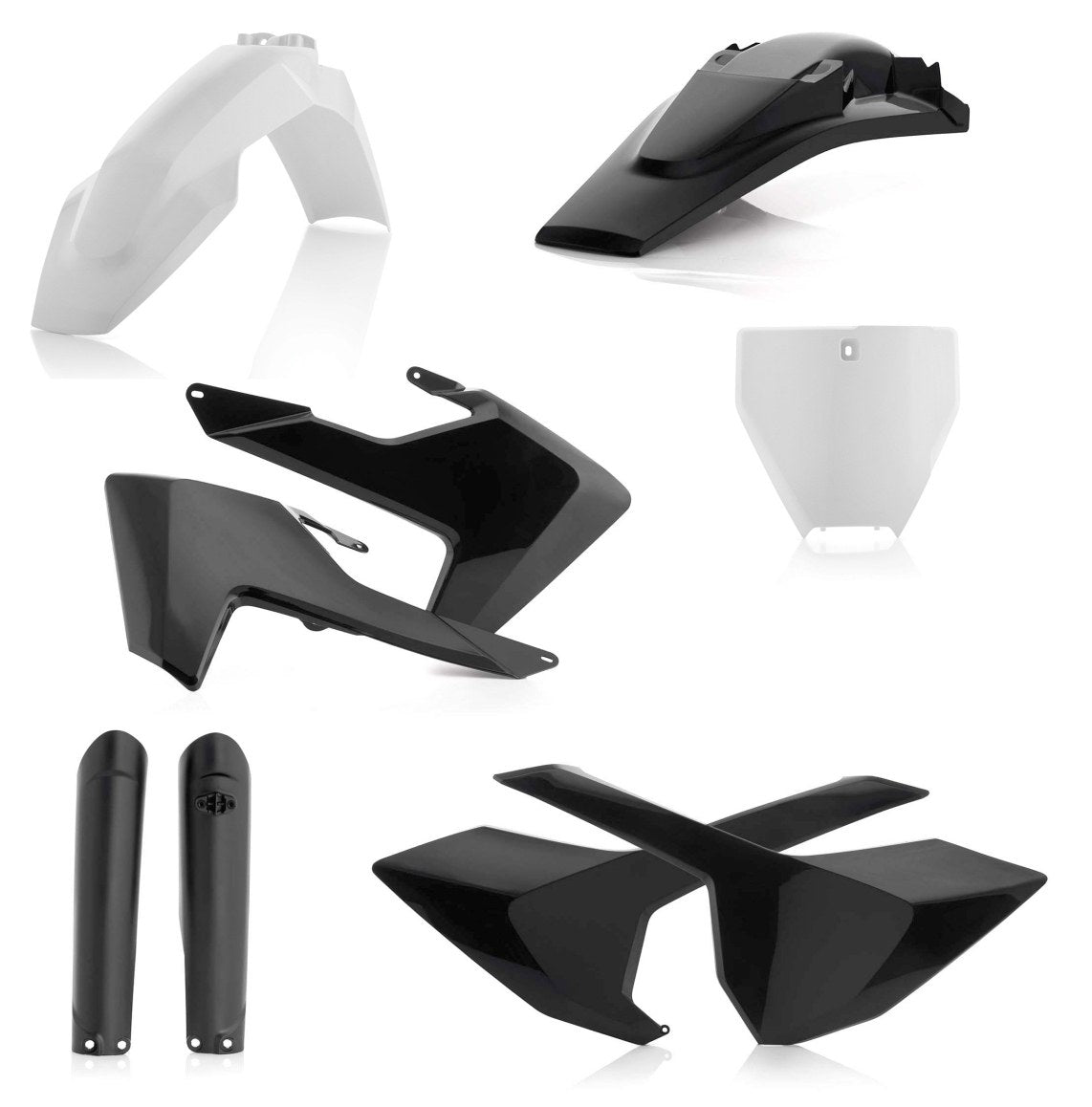 Acerbis Plastik Full Kit passend für Husqvarna schwarz-weiß / 6tlg.