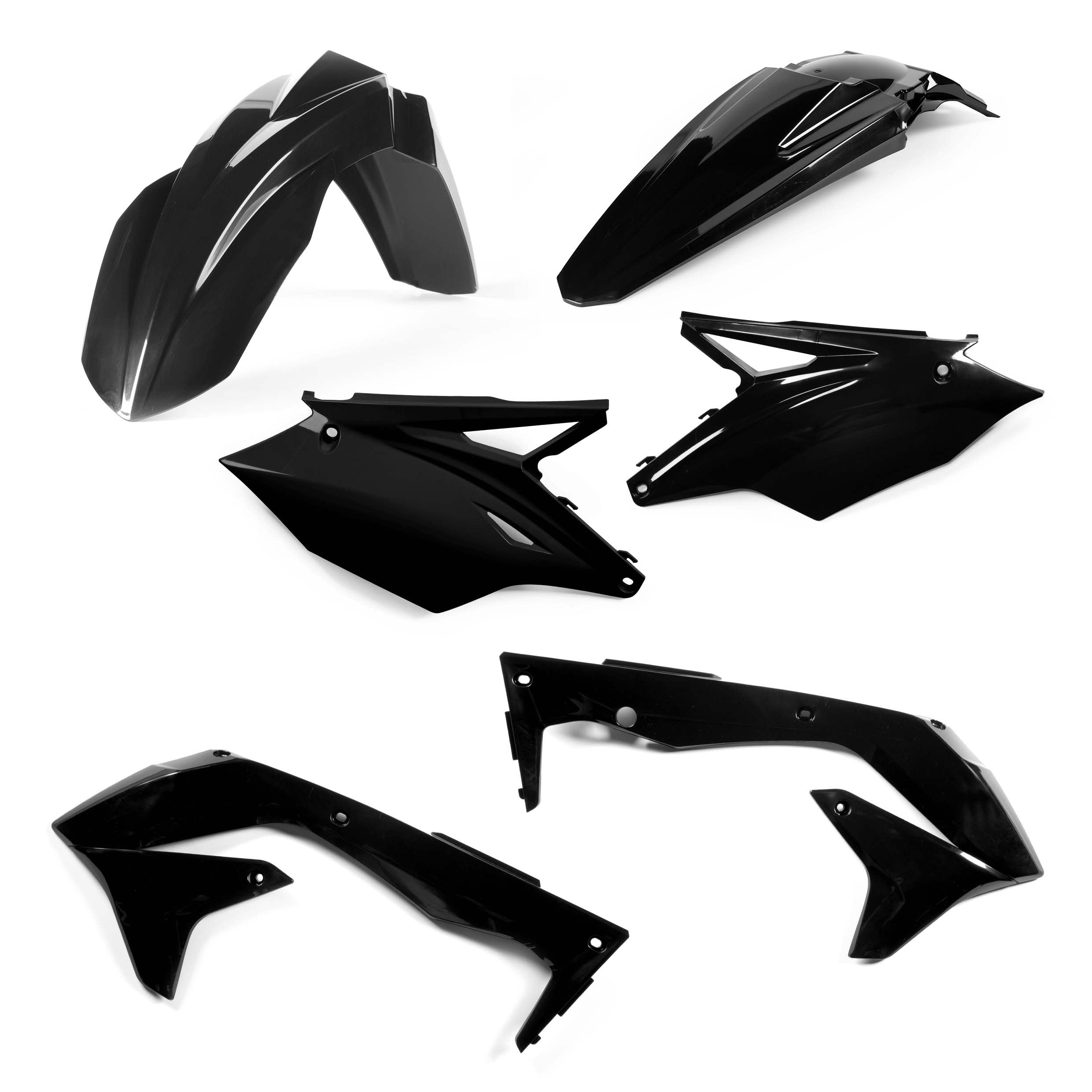 Acerbis Plastik Kit passend für Kawasaki schwarz / 4tlg.