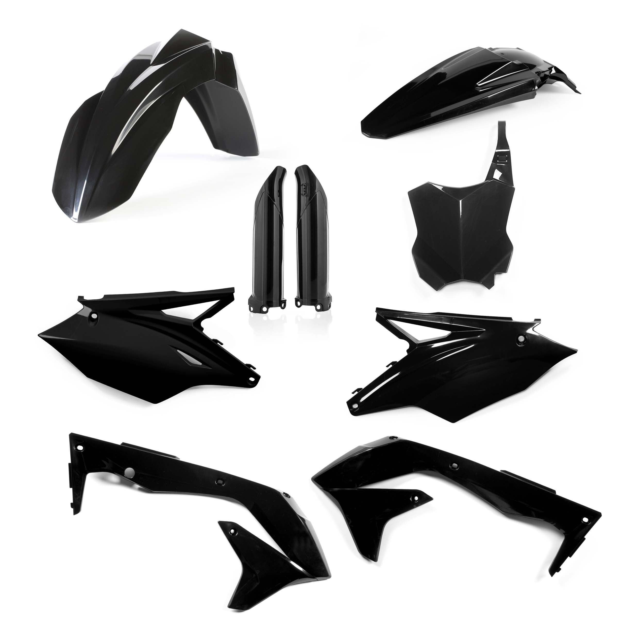 Acerbis Plastik Full Kit passend für Kawasaki schwarz / 6tlg.