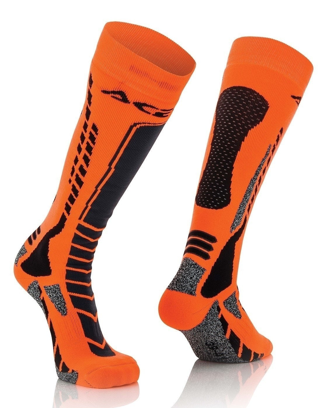 Acerbis Strumpf MX Pro schwarz-orange-fluo