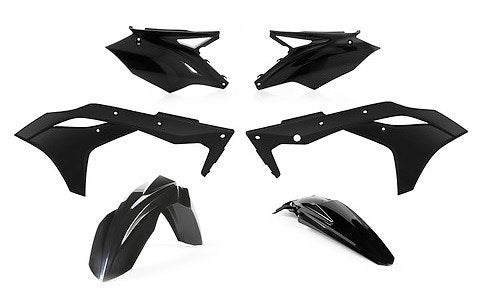 Acerbis Plastik Kit passend für Kawasaki schwarz / 4tlg.