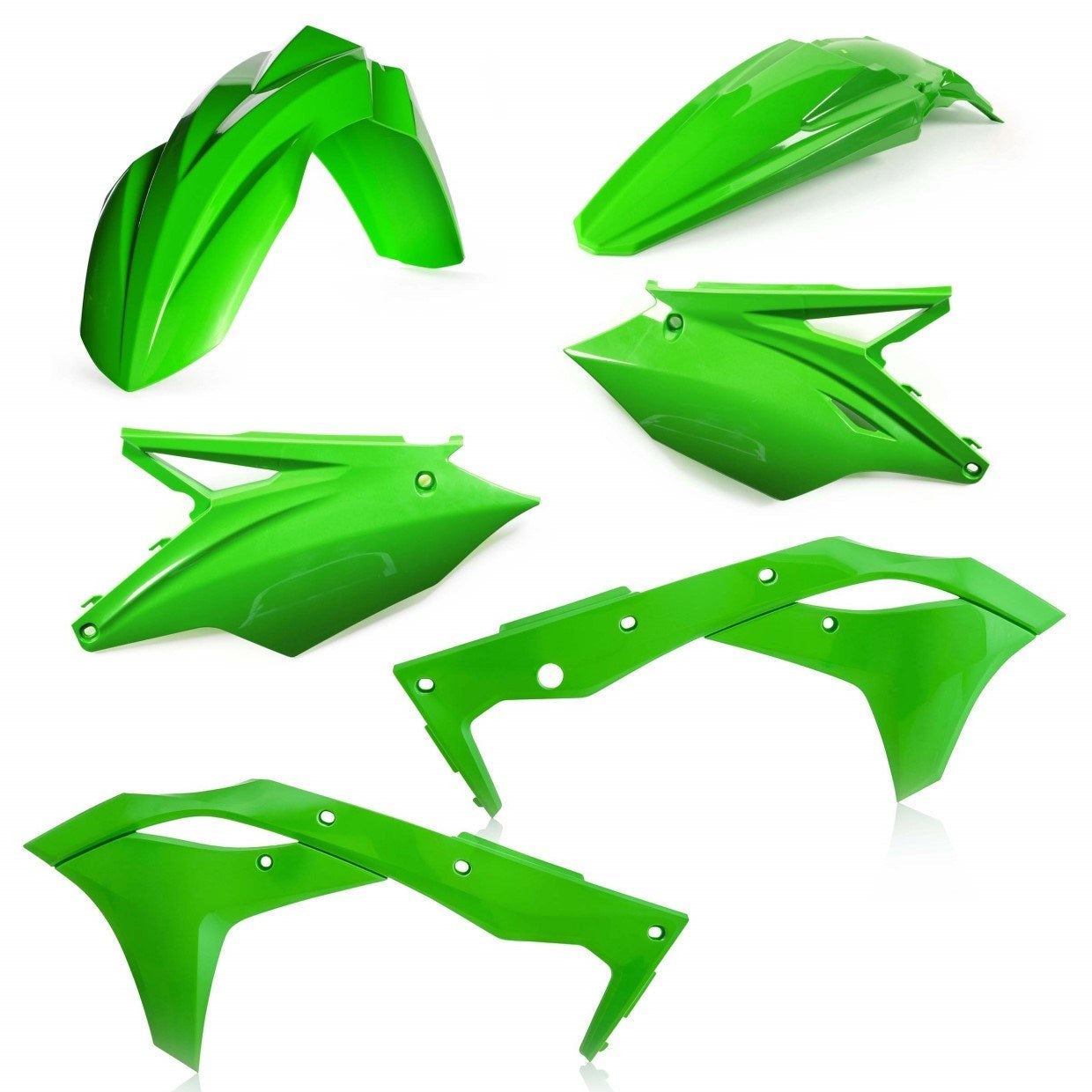 Acerbis Plastik Kit passend für Kawasaki grün / 4tlg.