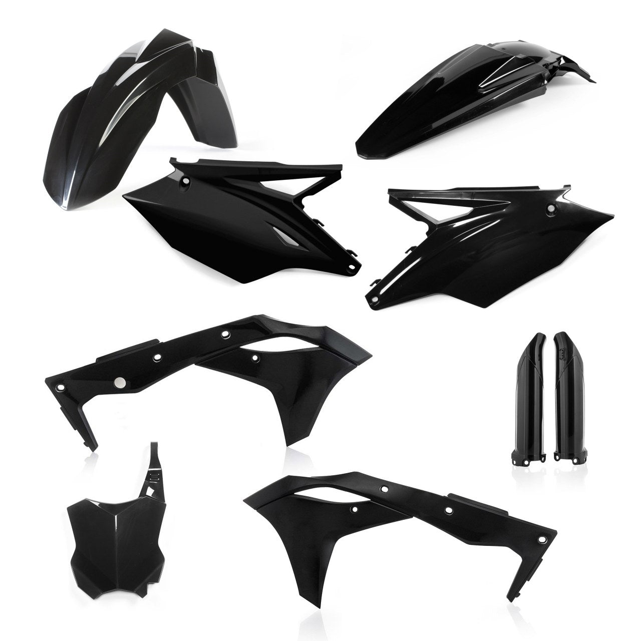 Acerbis Plastik Full Kit passend für Kawasaki schwarz / 6tlg.