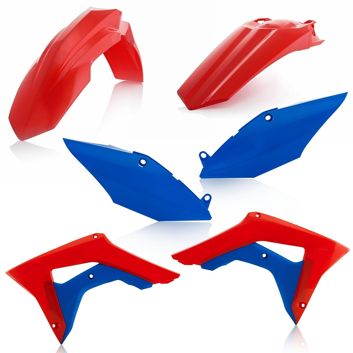 Acerbis Plastik Kit passend für Honda rot-blau / 4tlg.