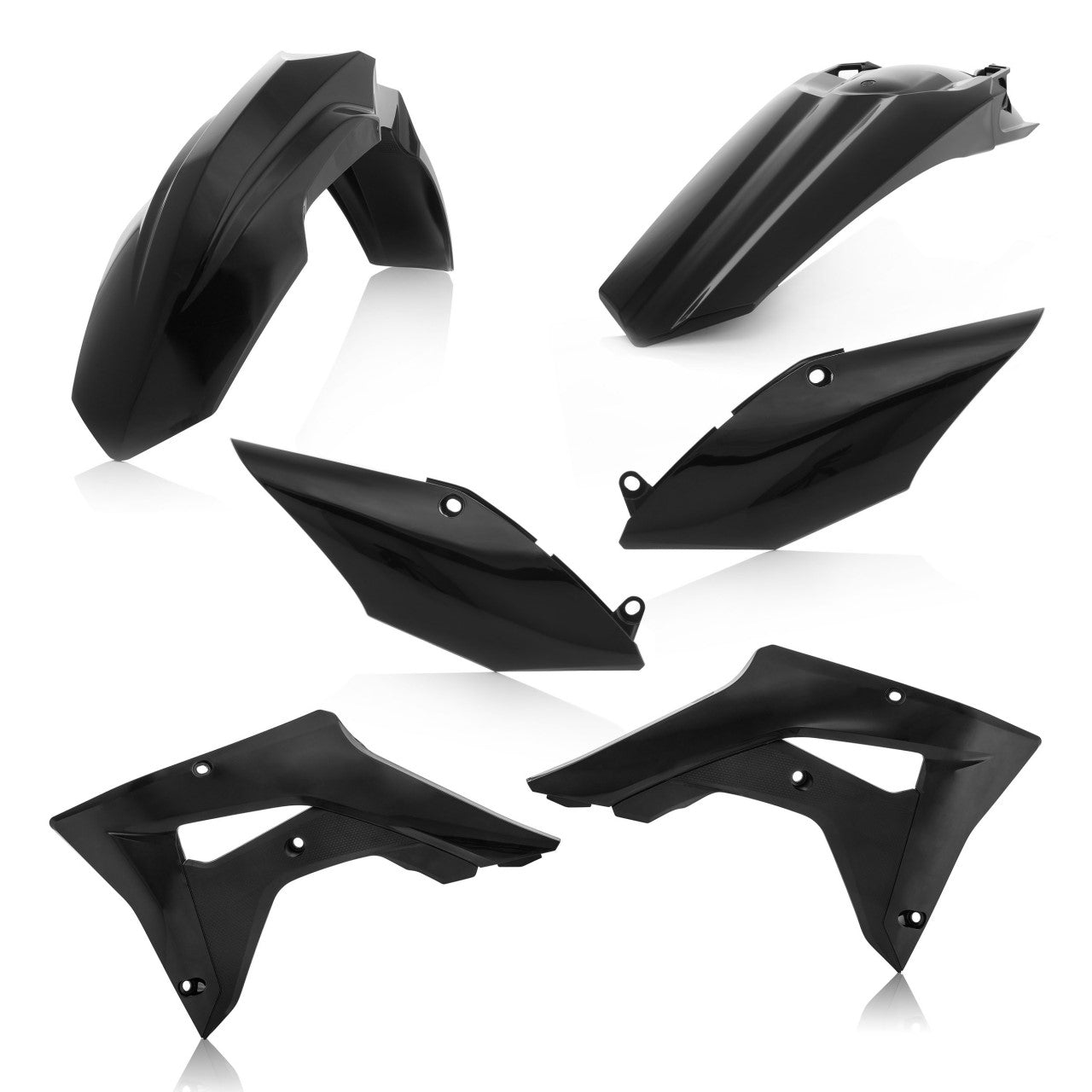 Acerbis Plastik Kit passend für Honda schwarz / 4tlg.