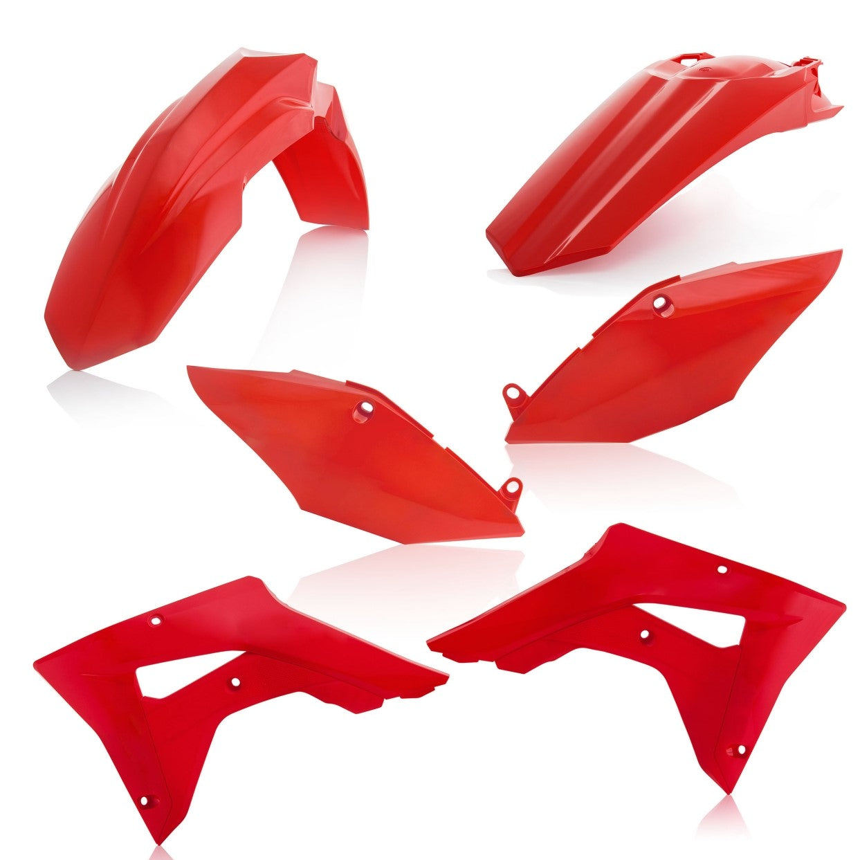 Acerbis Plastik Kit passend für Honda rot / 4tlg.
