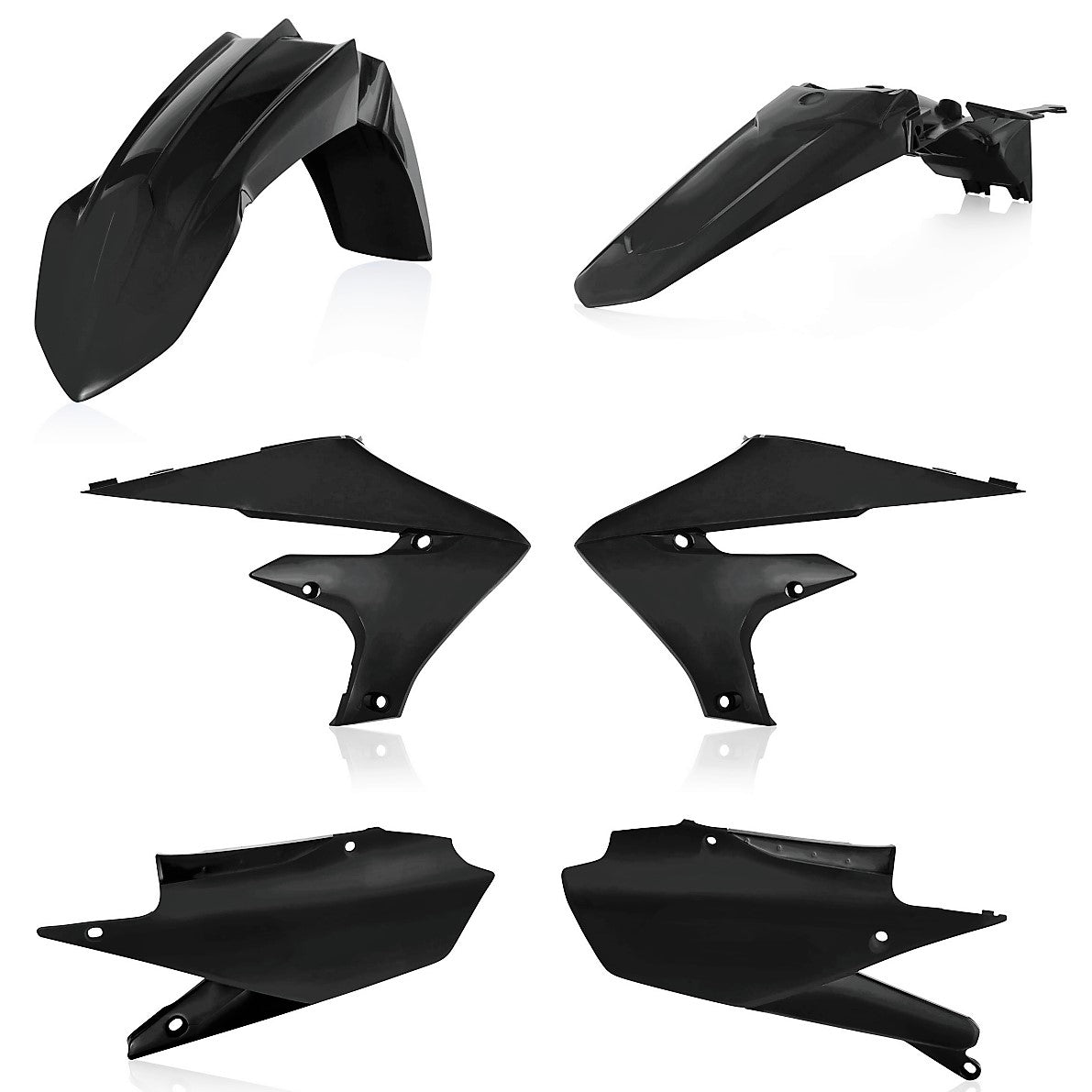 Acerbis Plastik Kit passend für Yamaha schwarz / 4tlg.