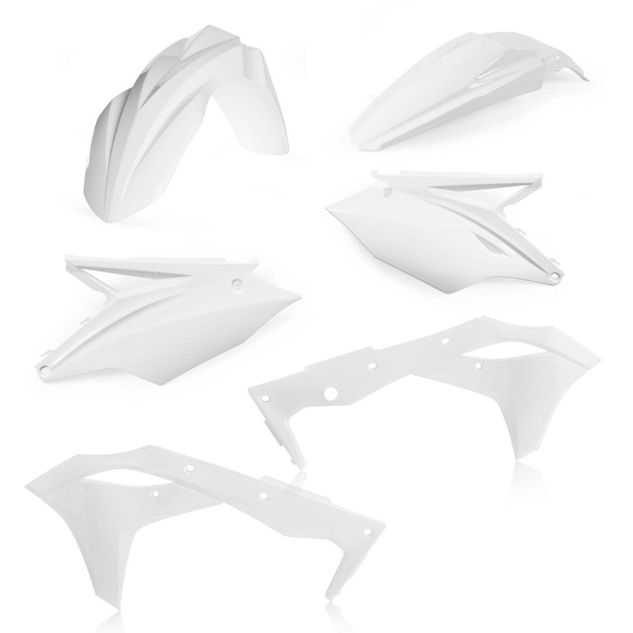 Acerbis Plastik Kit passend für Kawasaki weiß / 4tlg.