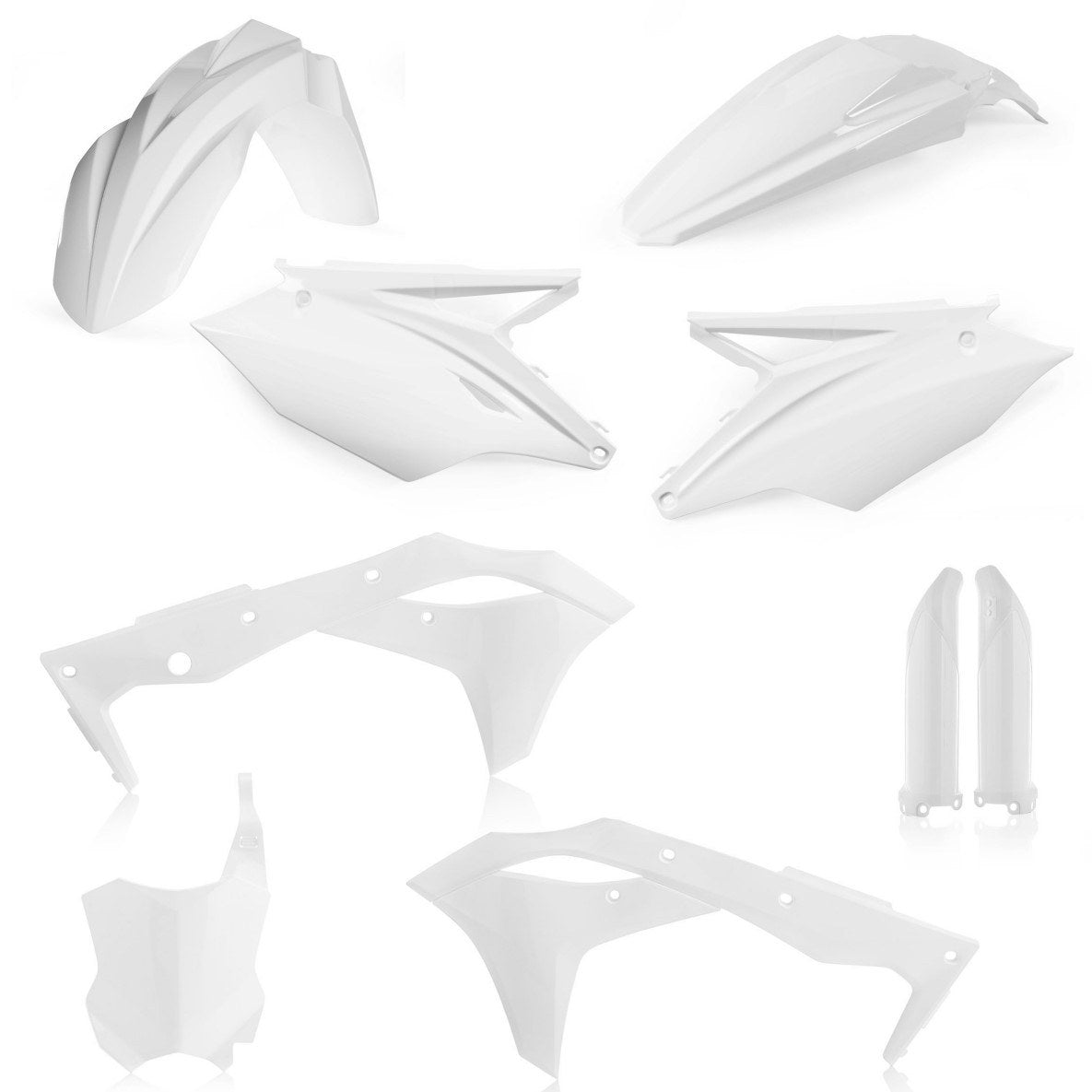 Acerbis Plastik Full Kit passend für Kawasaki weiß / 6tlg.