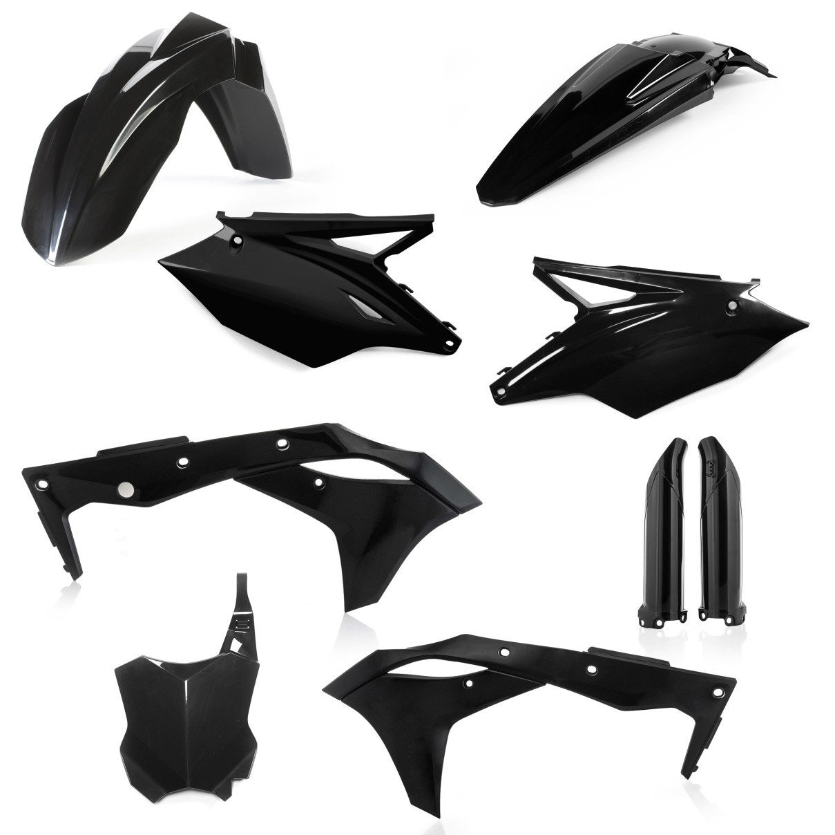 Acerbis Plastik Full Kit passend für Kawasaki schwarz / 6tlg.