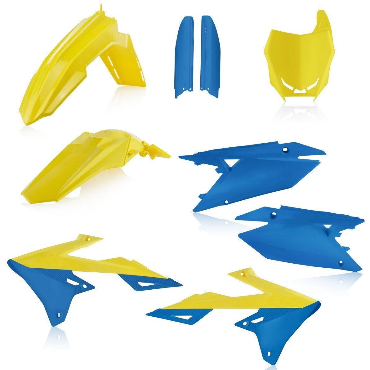 Acerbis Plastik Full Kit passend für Suzuki gelb-blau / 6tlg.