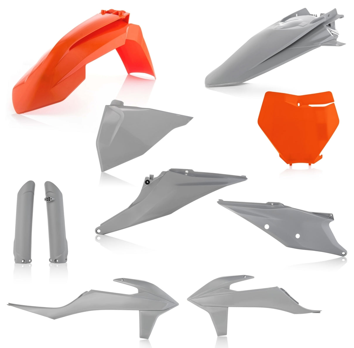 Acerbis Plastik Full Kit passend für KTM orange-grau / 7-tlg.