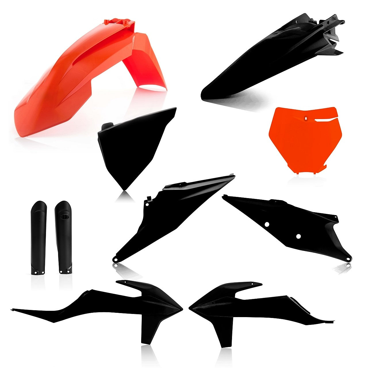 Acerbis Plastik Full Kit passend für KTM schwarz-orange / 7-tlg.
