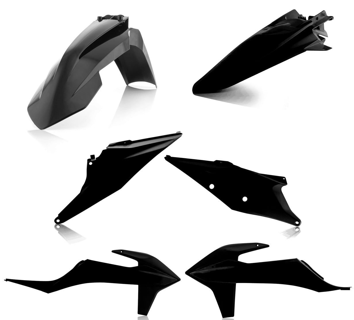 Acerbis Plastik Kit passend für KTM schwarz / 4tlg.