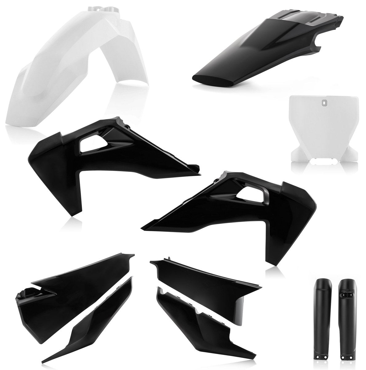 Acerbis Plastik Full Kit passend für Husqvarna schwarz-weiß / 6tlg.
