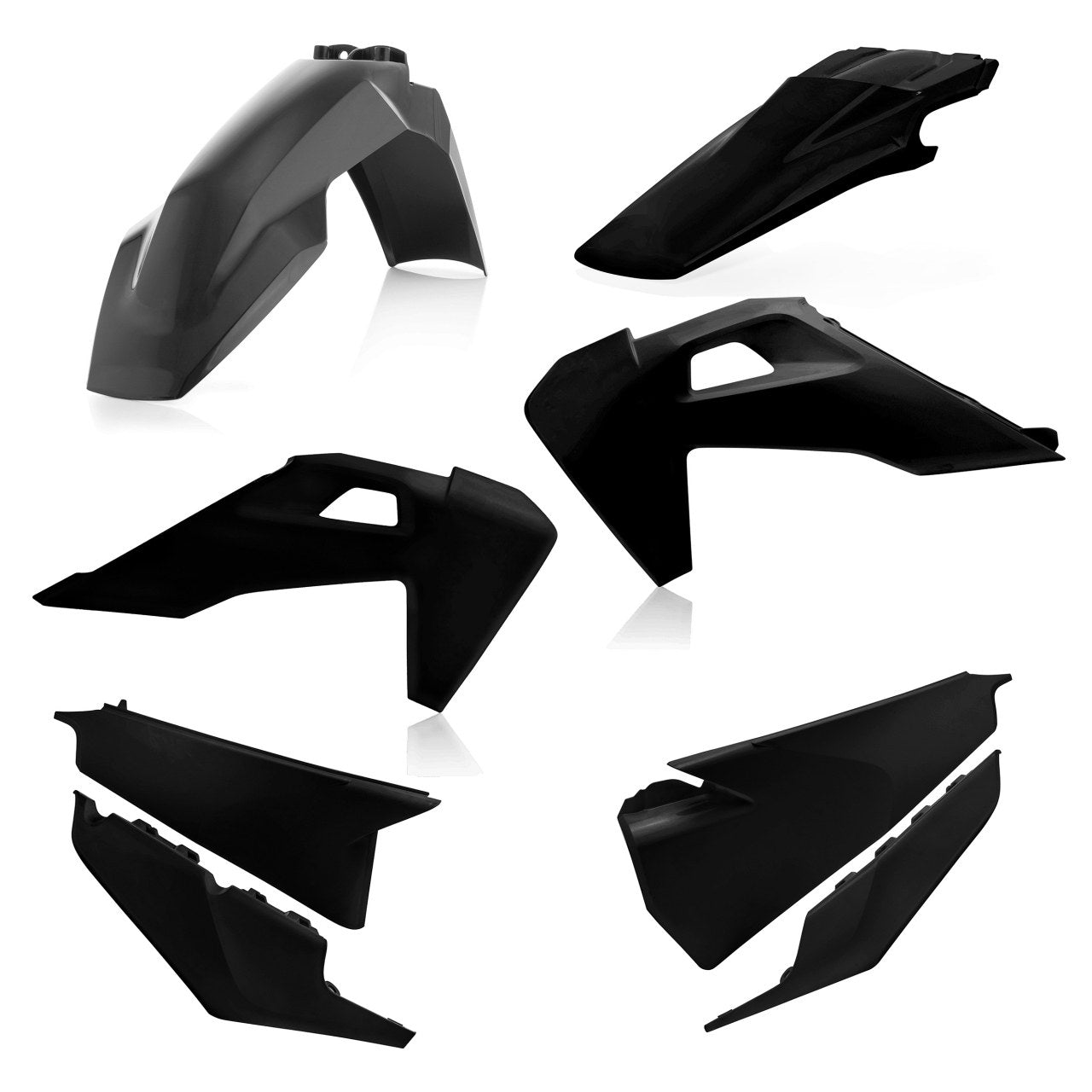 Acerbis Plastik Kit passend für Husqvarna schwarz / 4tlg.