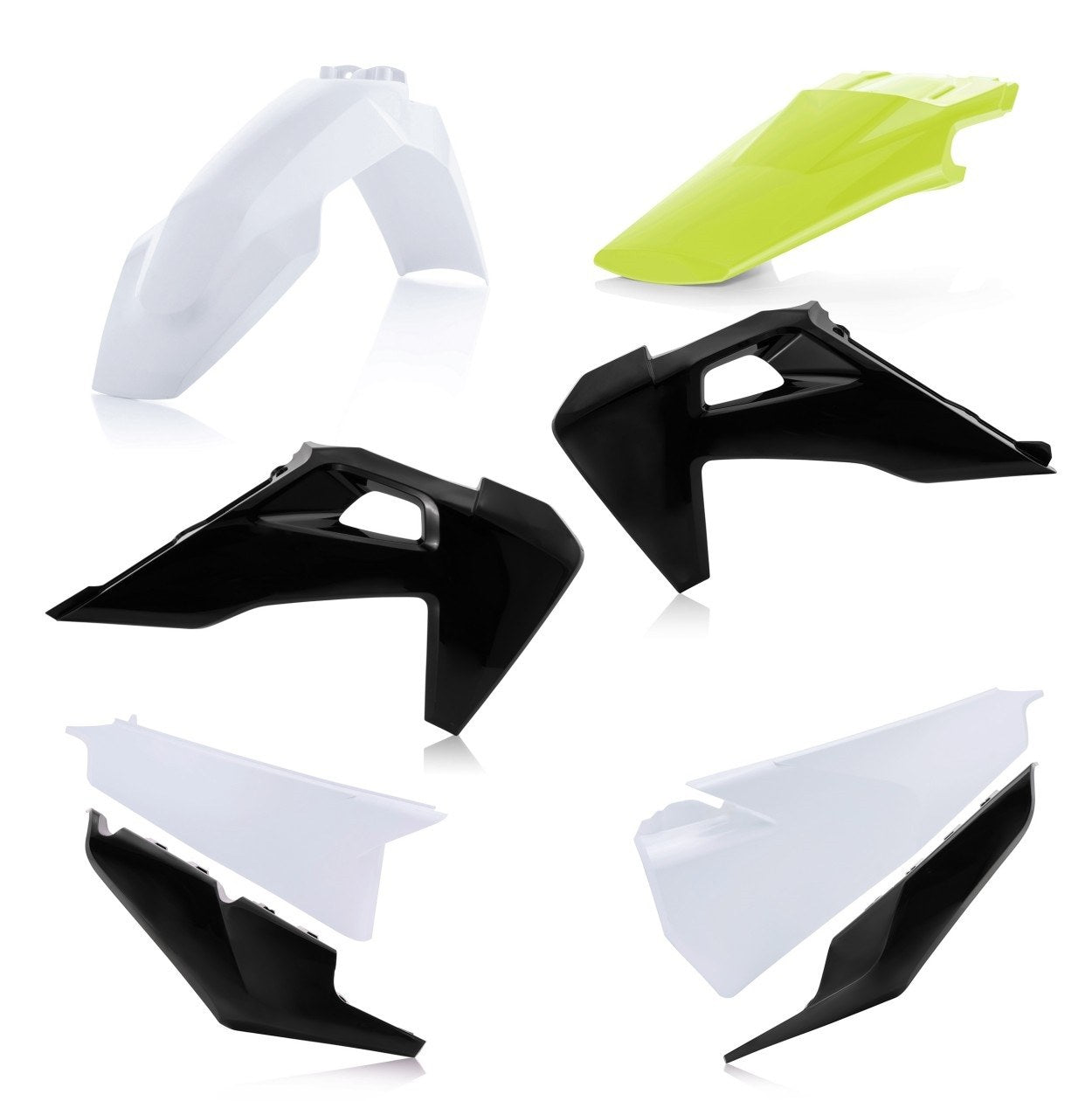 Acerbis Plastik Kit passend für Husqvarna weiß-schwarz / 4tlg.