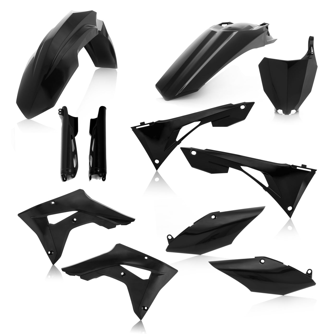 Acerbis Plastik Full Kit passend für Honda schwarz / 7tlg.