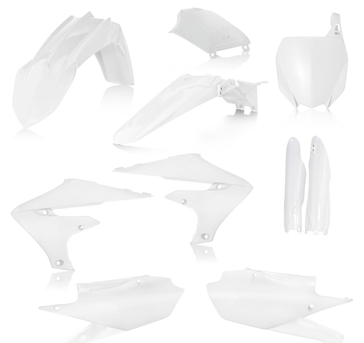 Acerbis Plastik Full Kit passend für Yamaha weiß / 7tlg.