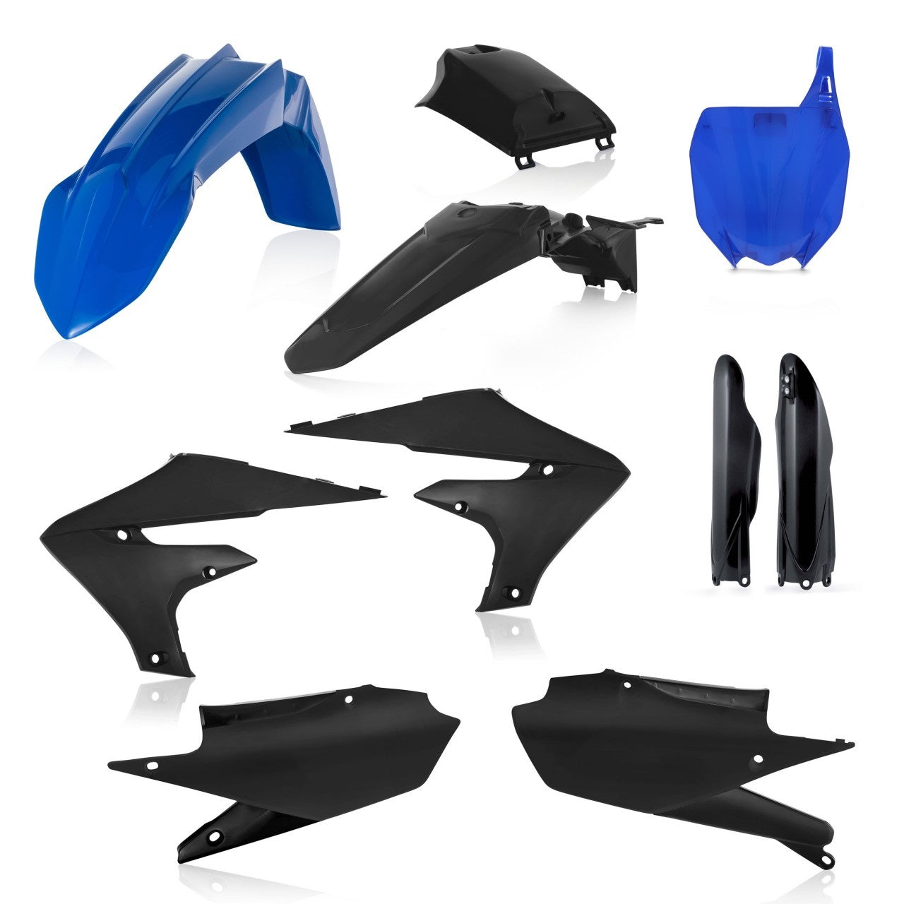 Acerbis Plastik Full Kit passend für Yamaha schwarz-blau / 7tlg.