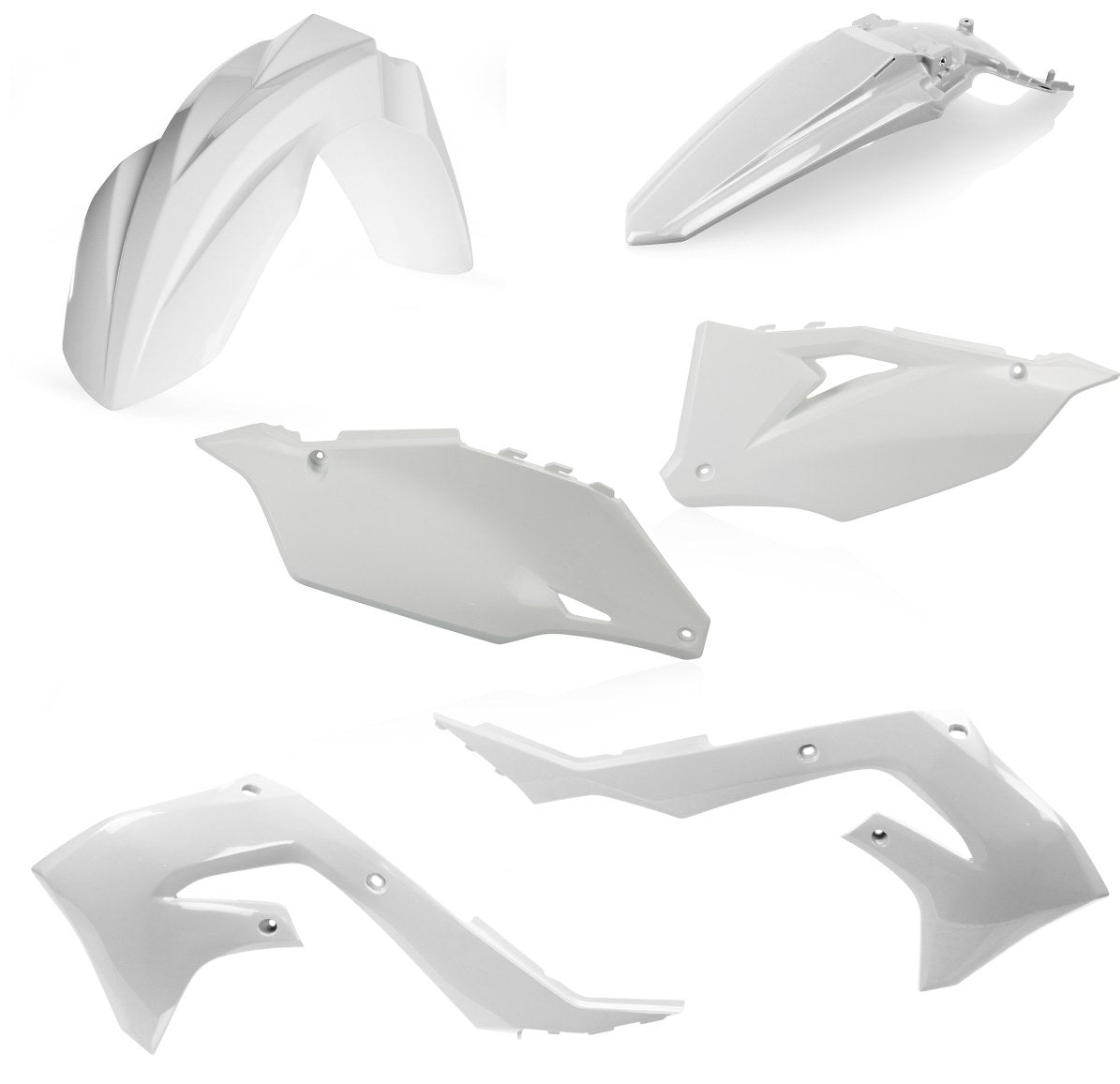 Acerbis Plastik Kit passend für Kawasaki weiß / 4tlg.