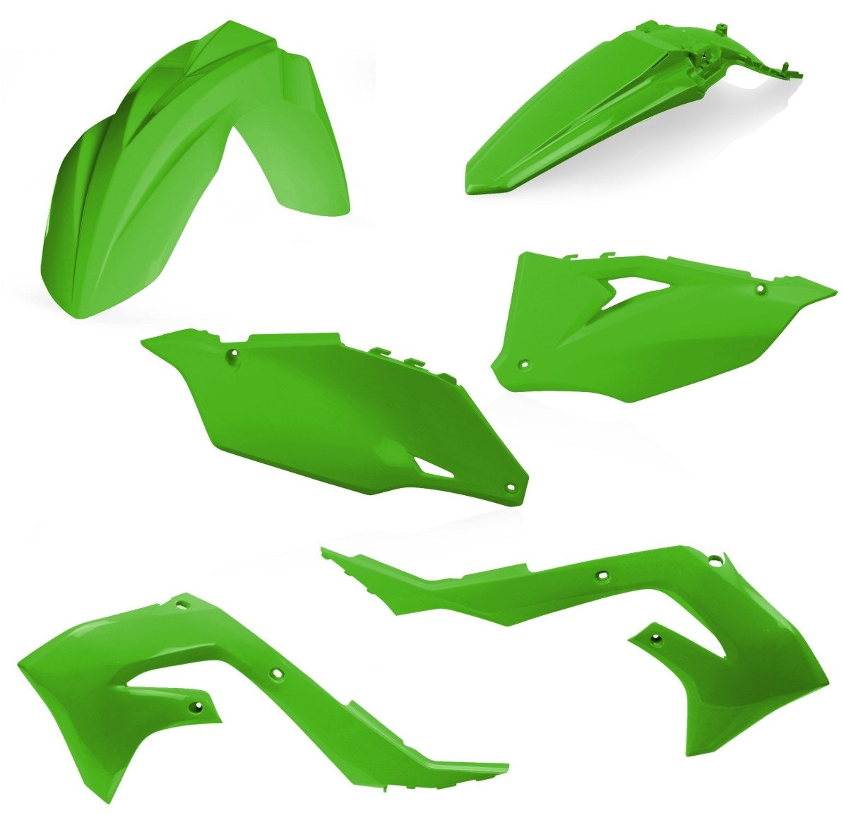 Acerbis Plastik Kit passend für Kawasaki OEM20 + grün / 4tlg.