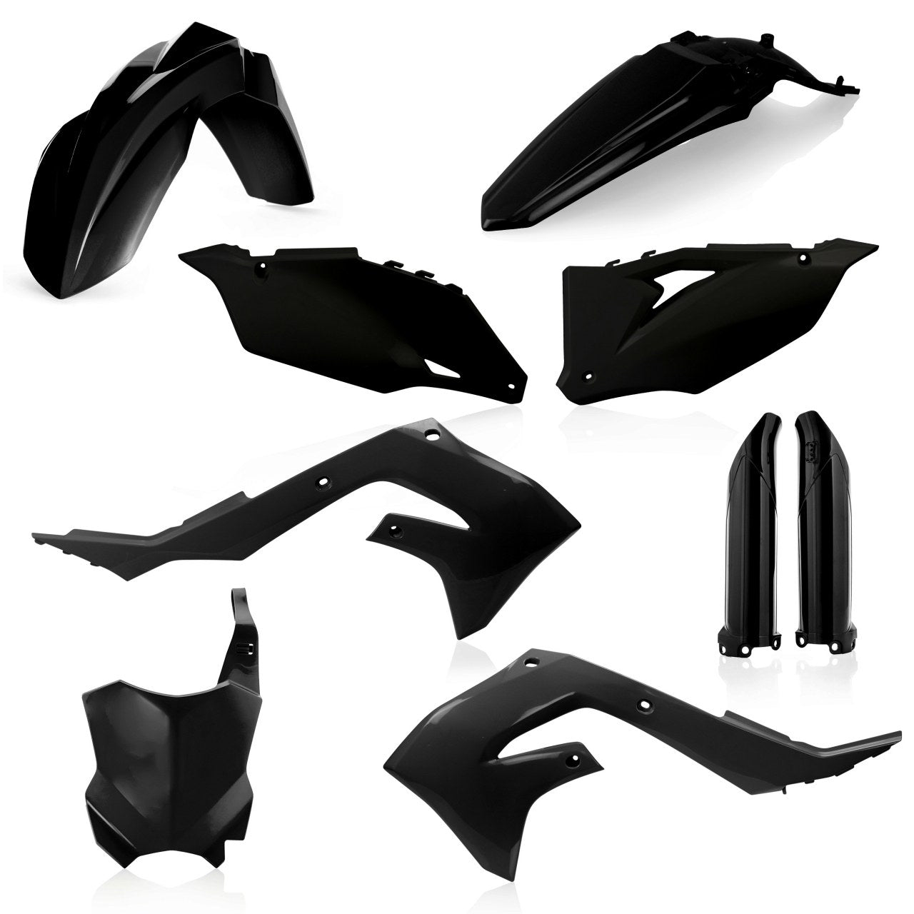 Acerbis Plastik Full Kit passend für Kawasaki schwarz / 6tlg.