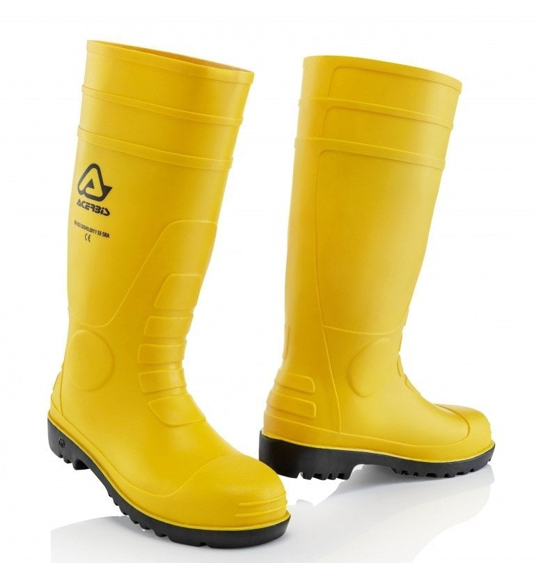 Acerbis rubber boots yellow
