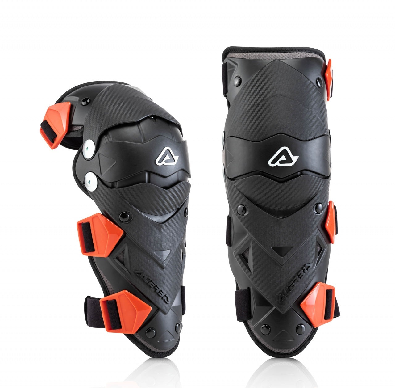 Acerbis knee protector Evo Junior black-red