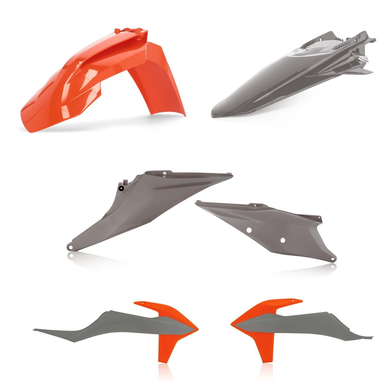 Acerbis Plastik Kit passend für KTM grau-orange / 4tlg.